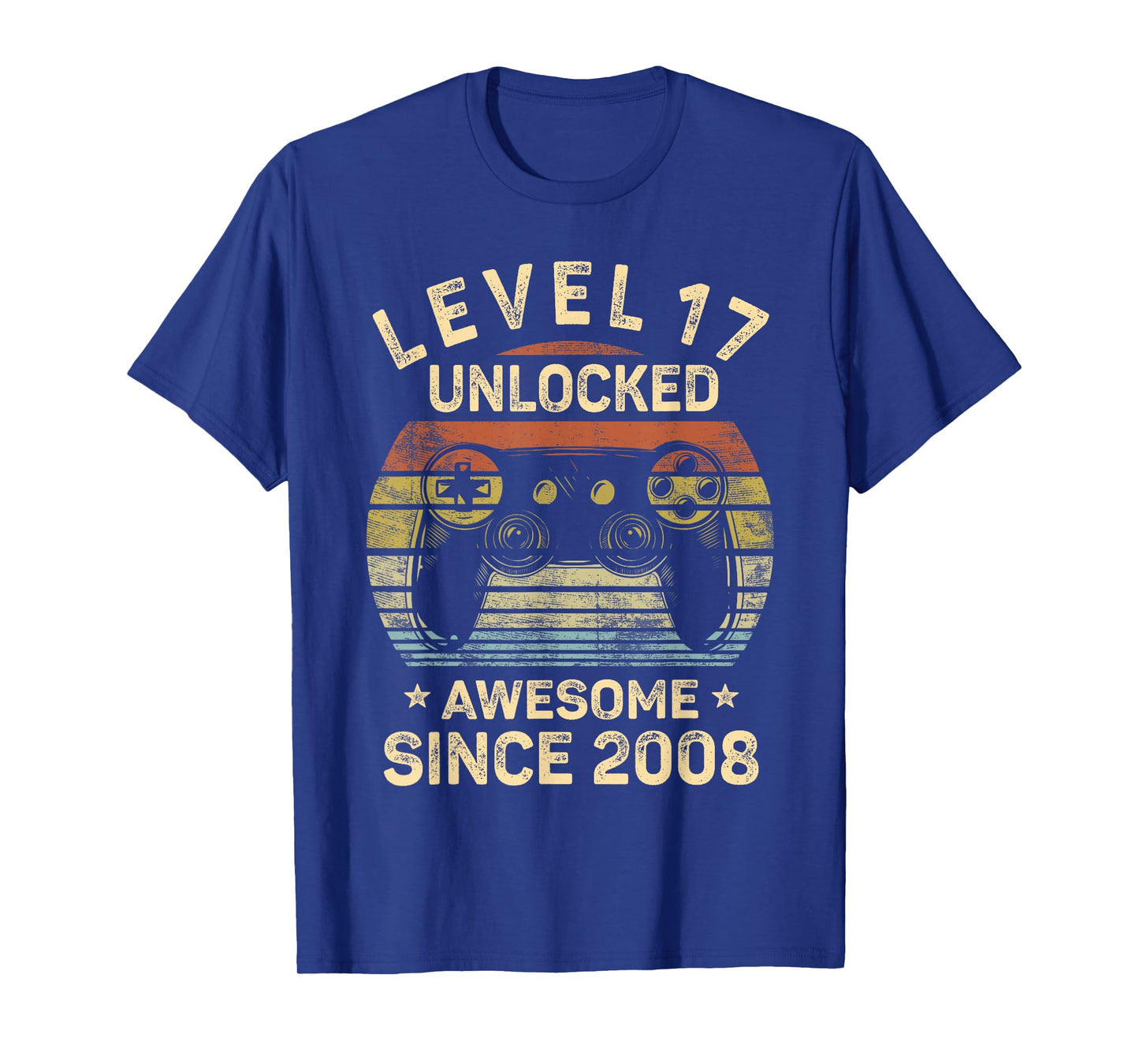 Level 17 Unlocked 17th Birthday 17 Year Old Gifts Gamer Bday T-Shirt