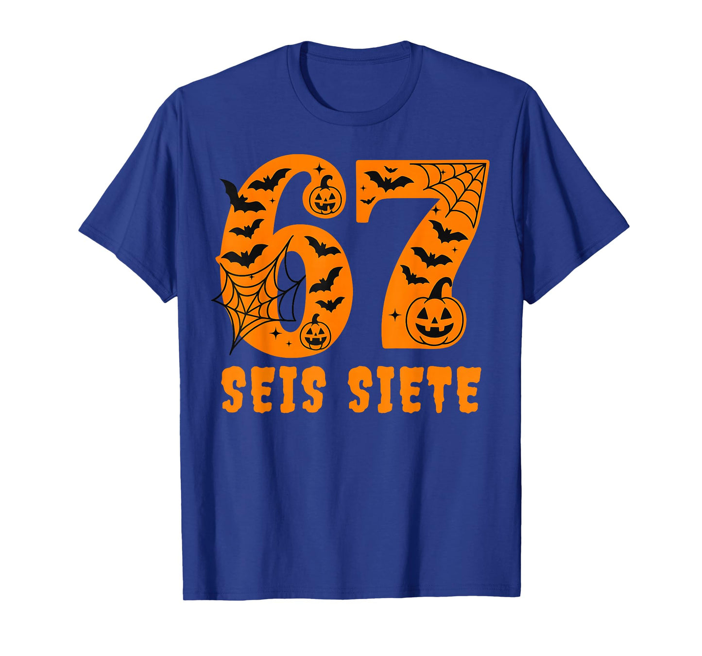 SEIS Siete Spanish Halloween 67 Boys Kids Six Seven Espanol T-Shirt