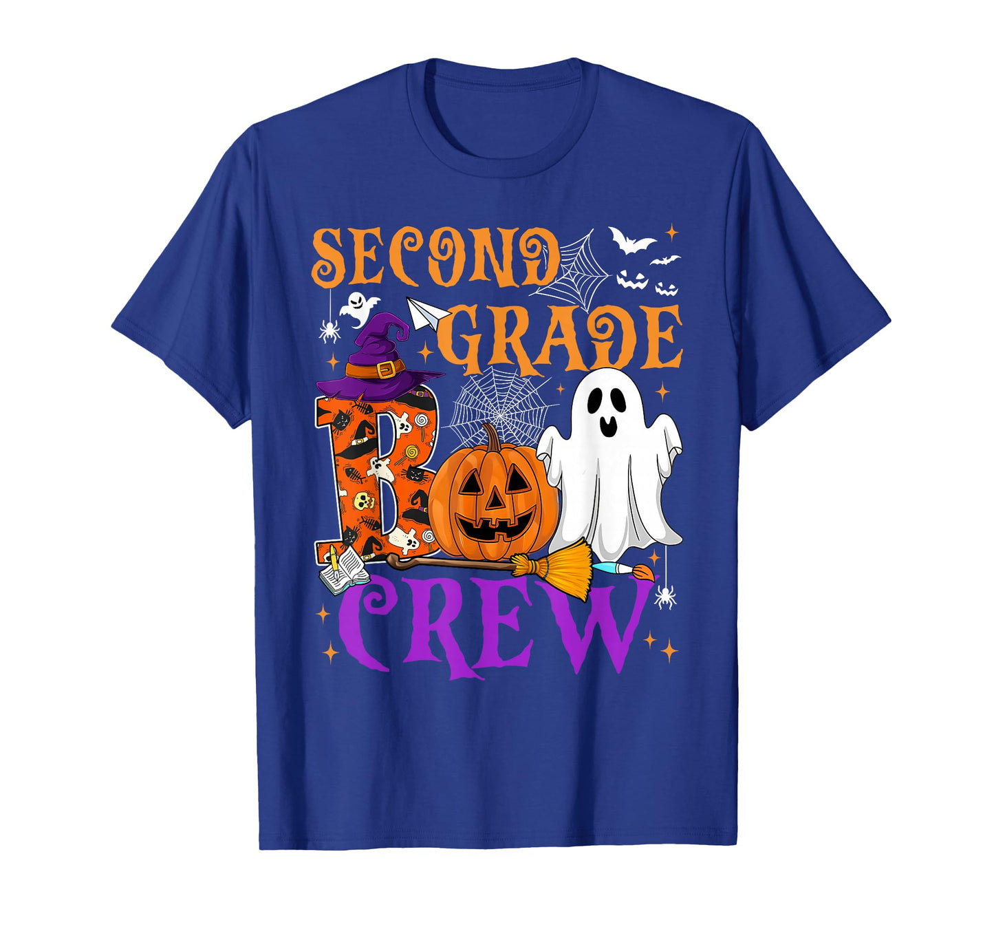 2nd Grade Boo Crew Teacher Student Funny Halloween Costume T-Shirt