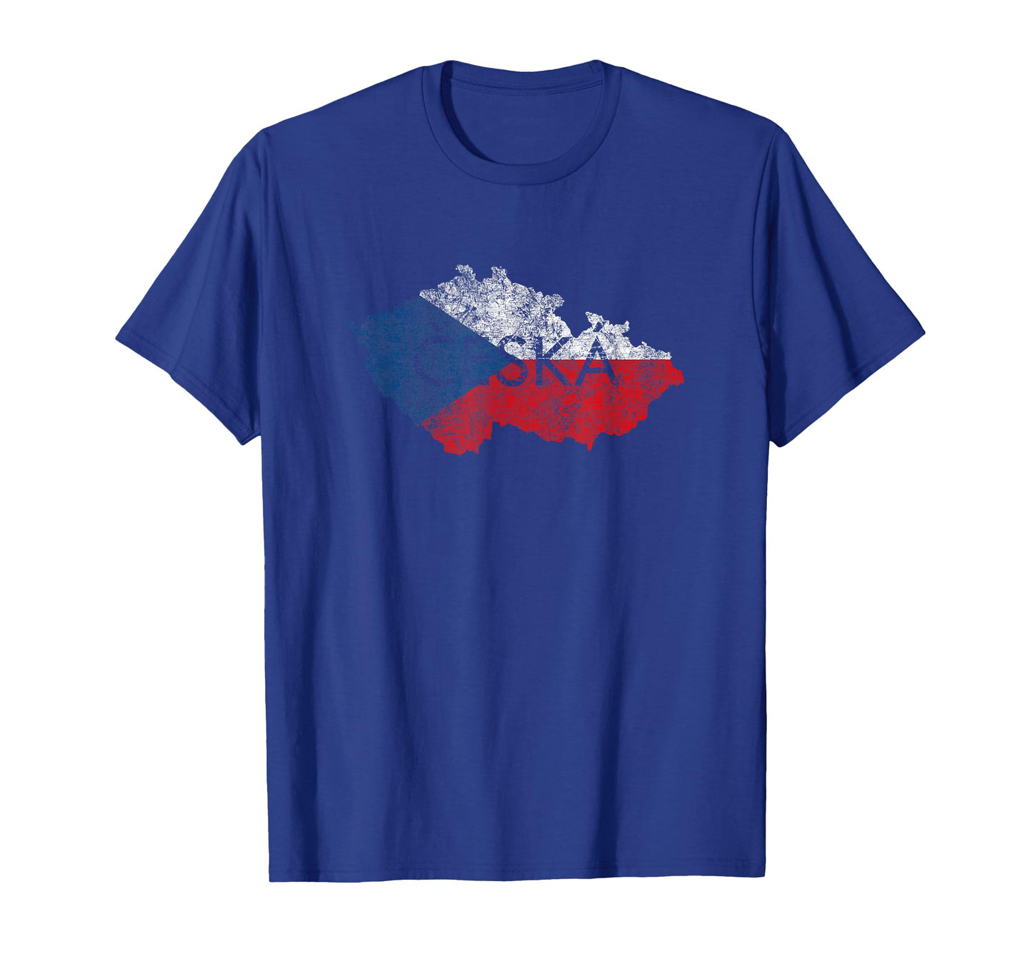 Czech Republic Map and Flag Souvenir - Distressed Ceska T-Shirt