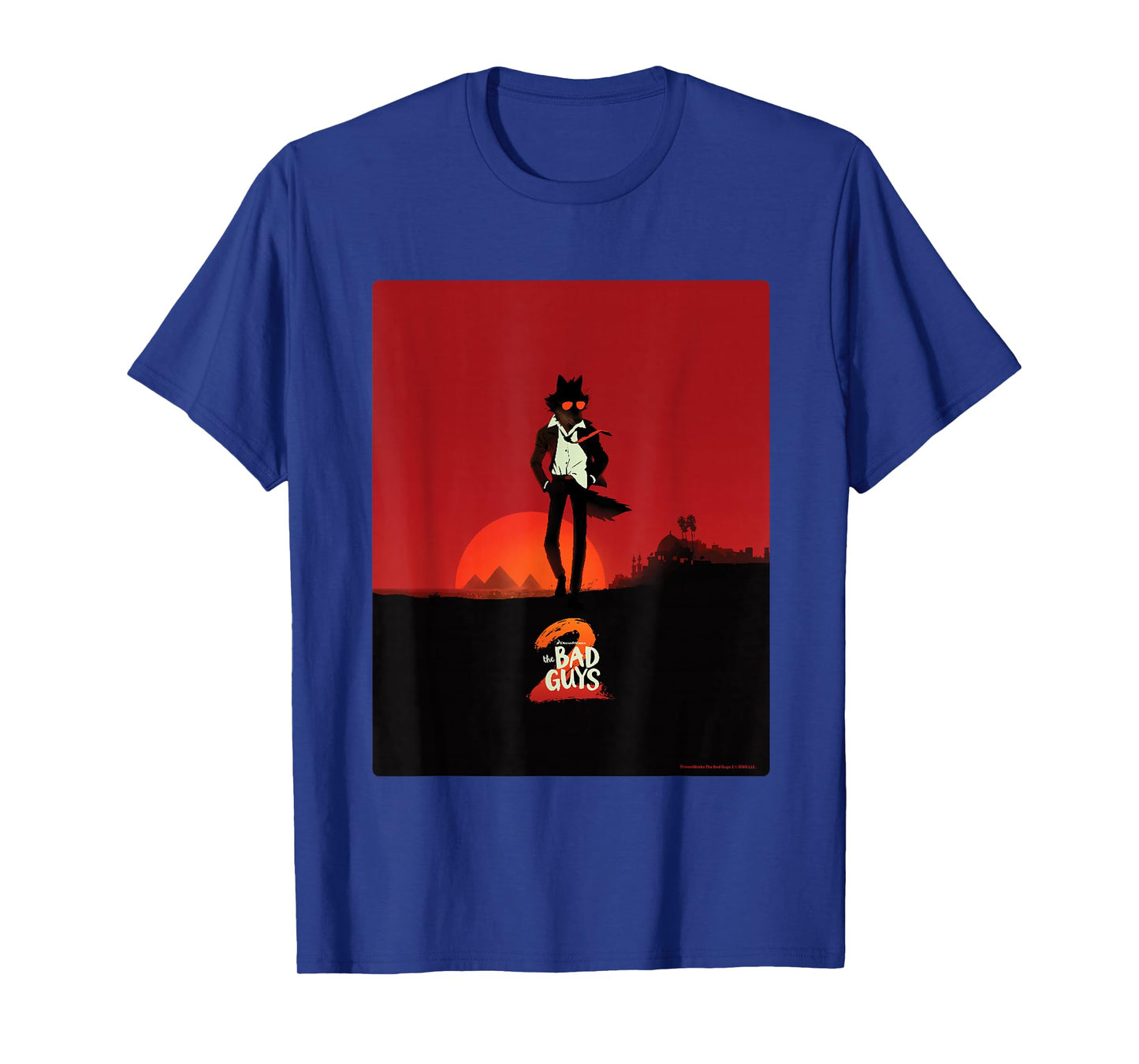 DreamWorks The Bad Guys 2 Mr. Wolf Poster Style T-Shirt