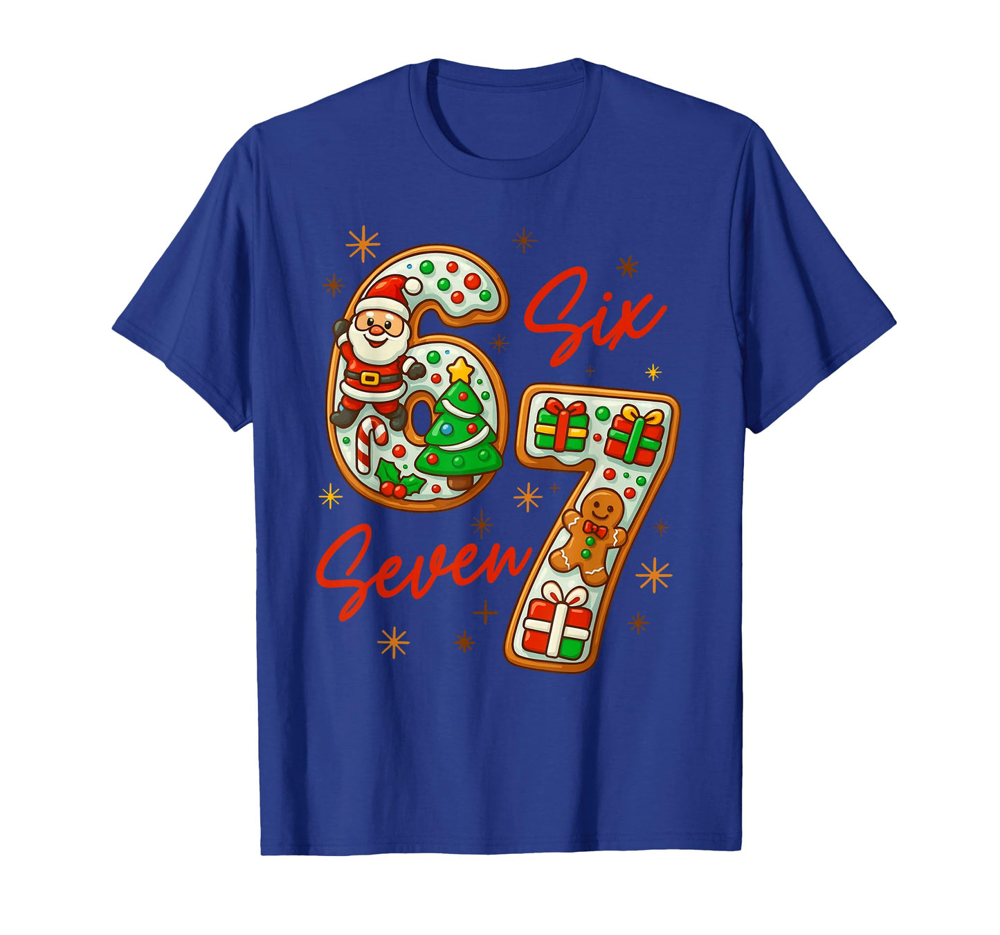 67 Christmas Trending Meme Saying 6 7 Meme Costume Xmas T-Shirt