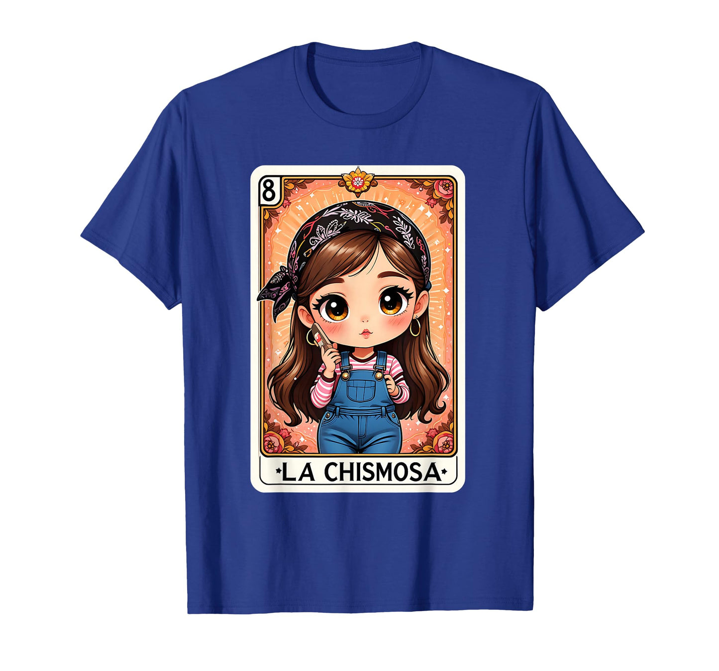 Woman La Chismosa Fiesta Vintage Card Funny Mexican Lottery T-Shirt