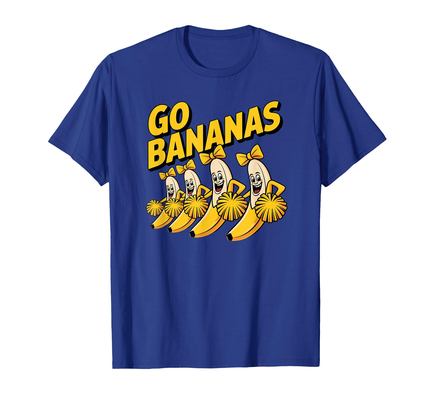 Go Bananas Cheer Squad Funny Fruit Humor Rally T-Shirt