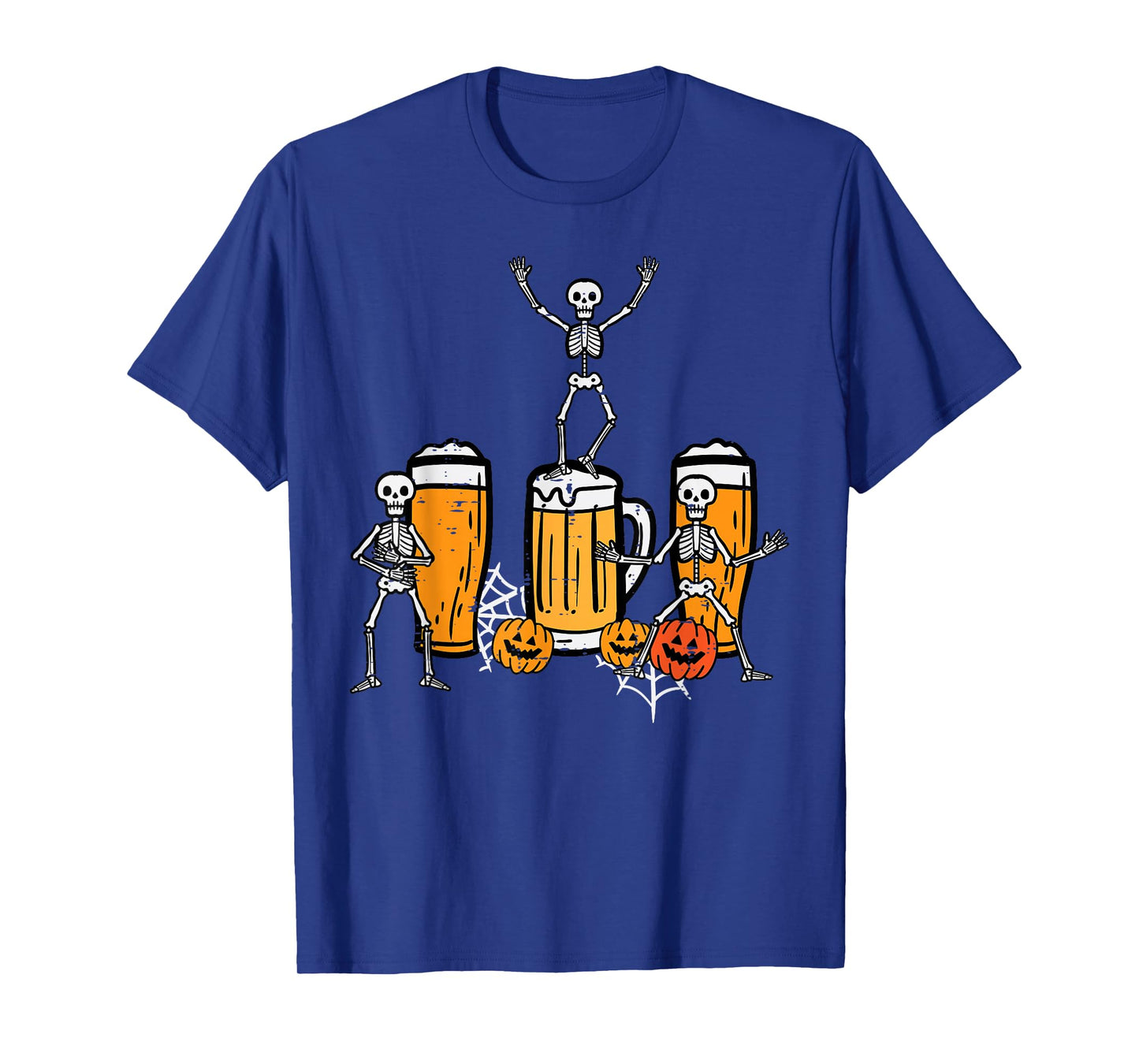 Halloween Team Skeletons Dancing Funny Costume Party Dad Men T-Shirt