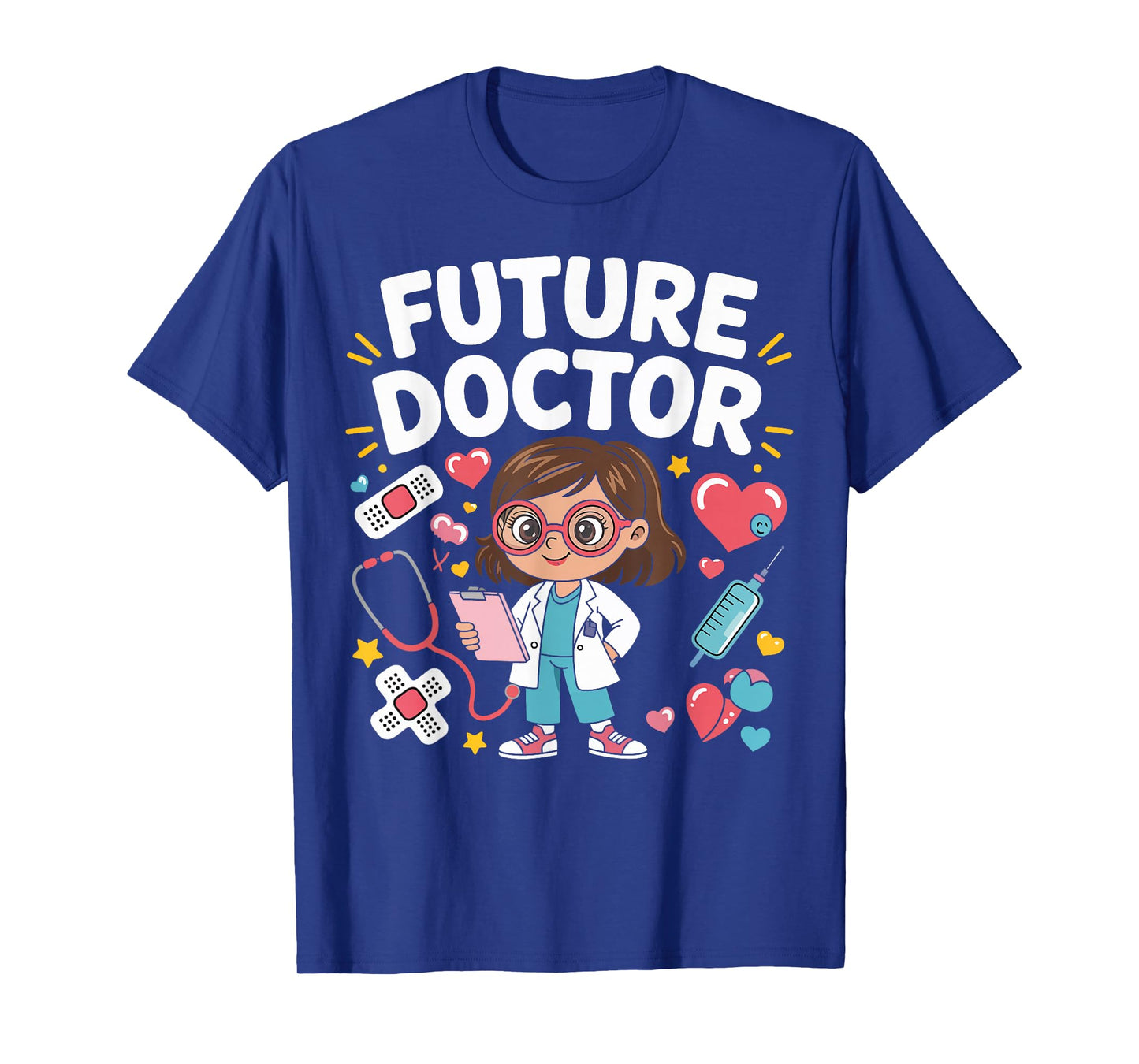 Future Doctor Cute Girl Medical Career Gifts for Girls Kids T-Shirt