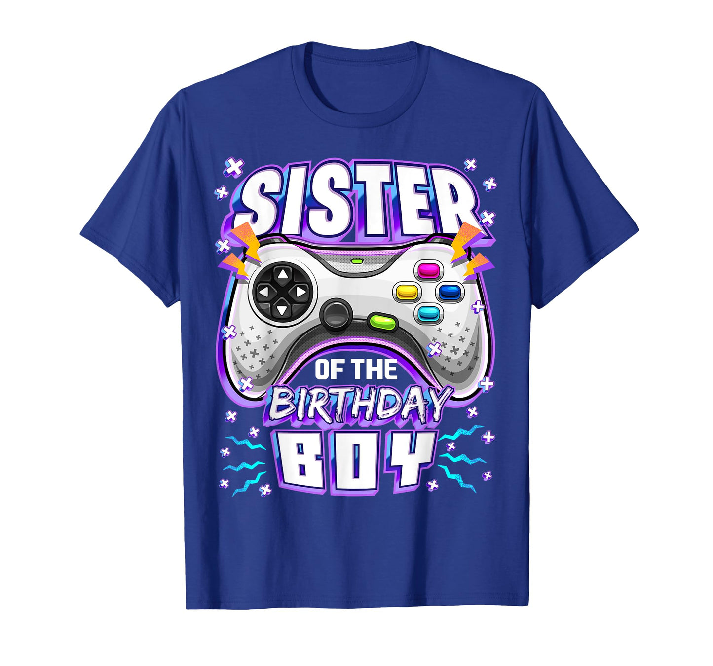 Sister of the Birthday Boy Matching Video Gamer Party T-Shirt