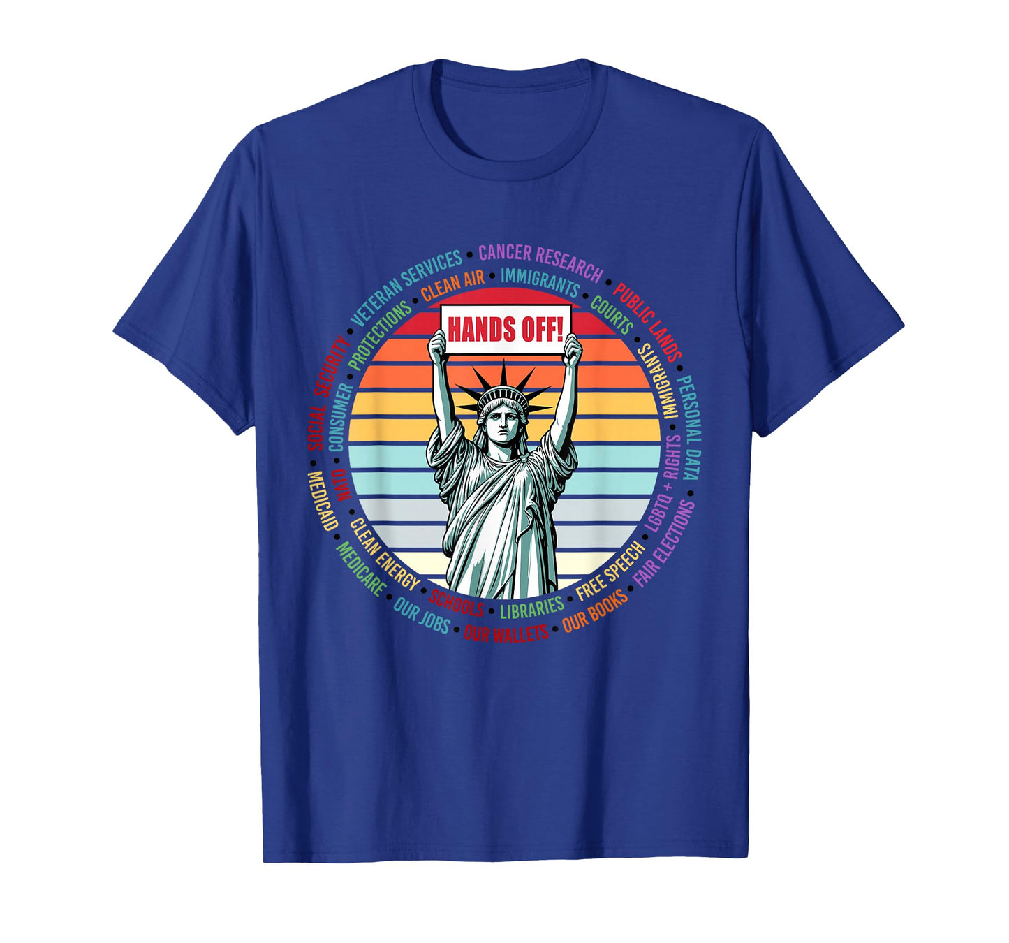 Vintage Hands Off Protest Anti Trump T-Shirt