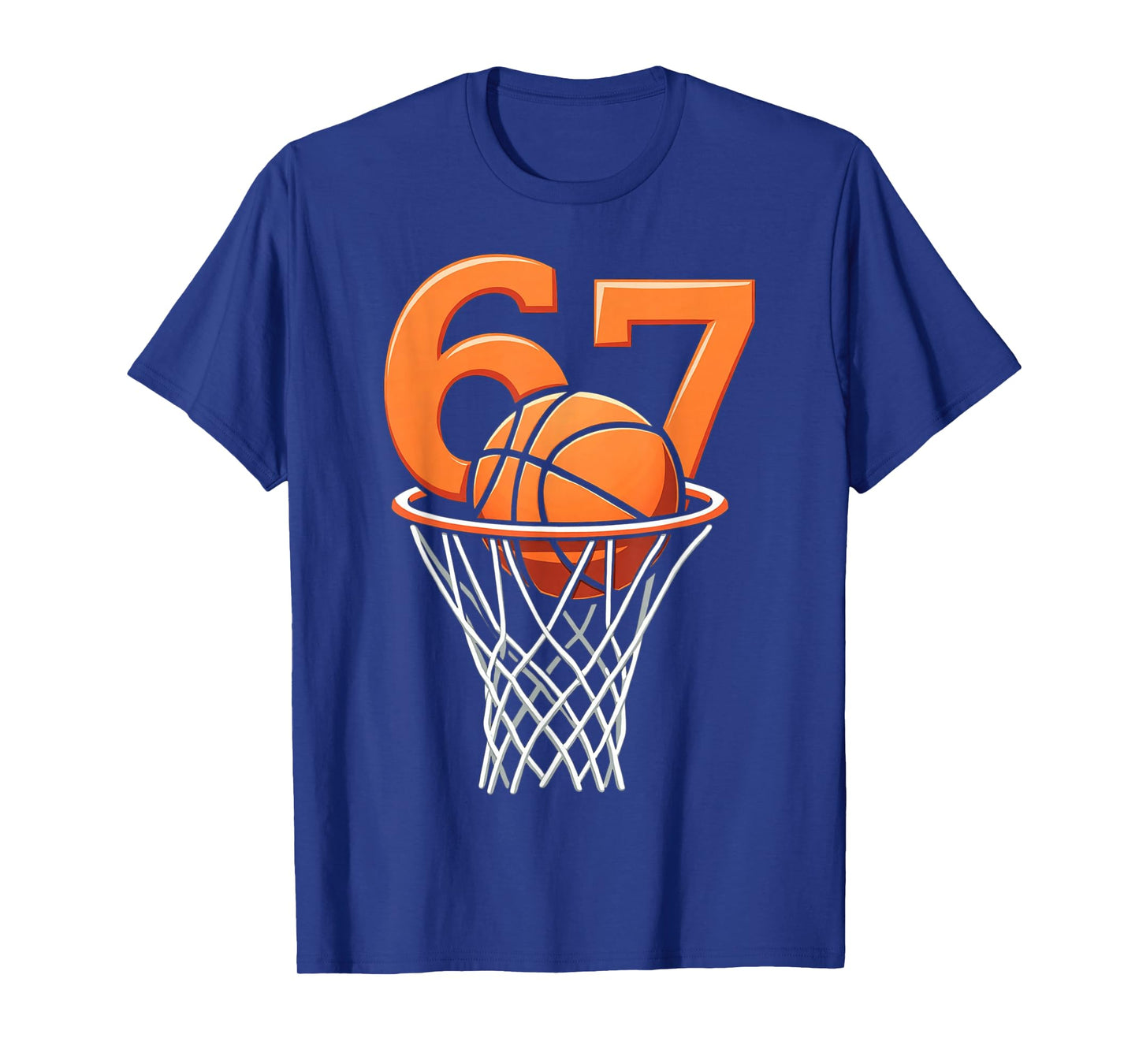 Six Seven 6 7 Basketball Meme T-Shirt