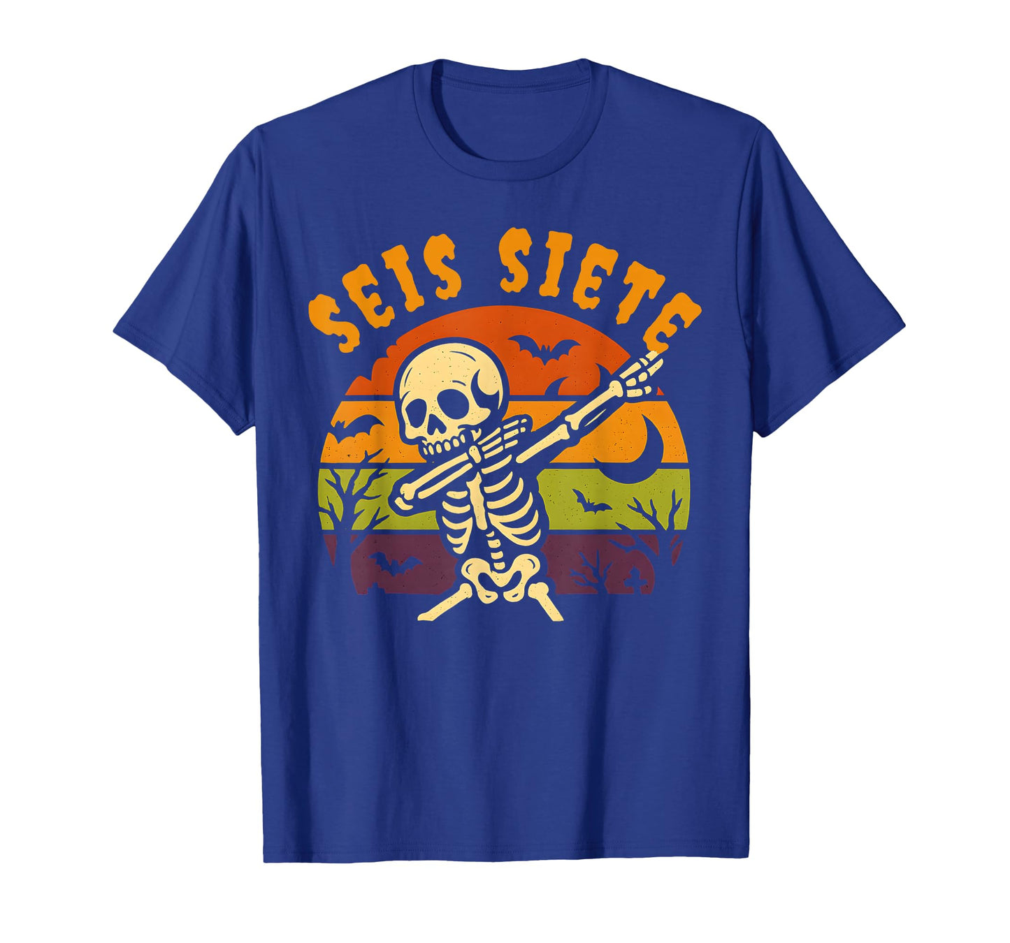 SEIS Siete Spanish Halloween 67 Boys Kids Six Seven Espanol T-Shirt