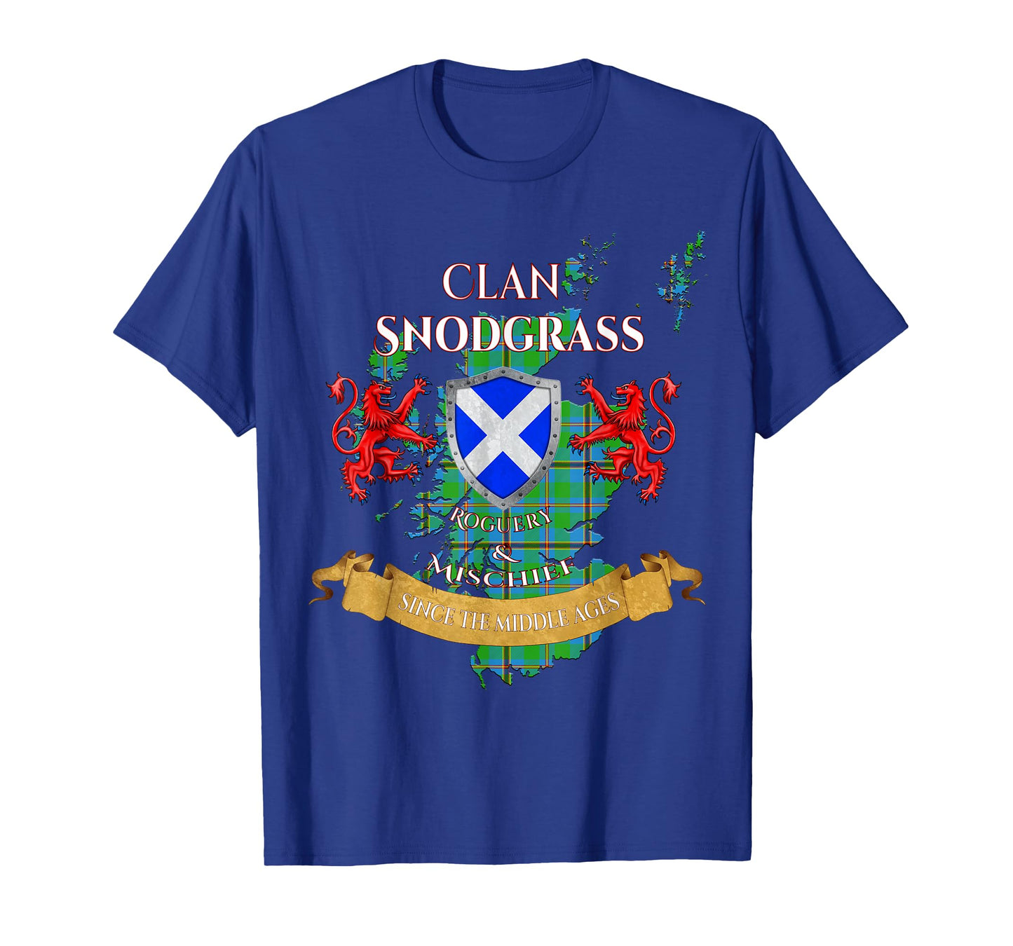 Snodgrass Scottish Family Clan Middle Ages Mischief T-Shirt