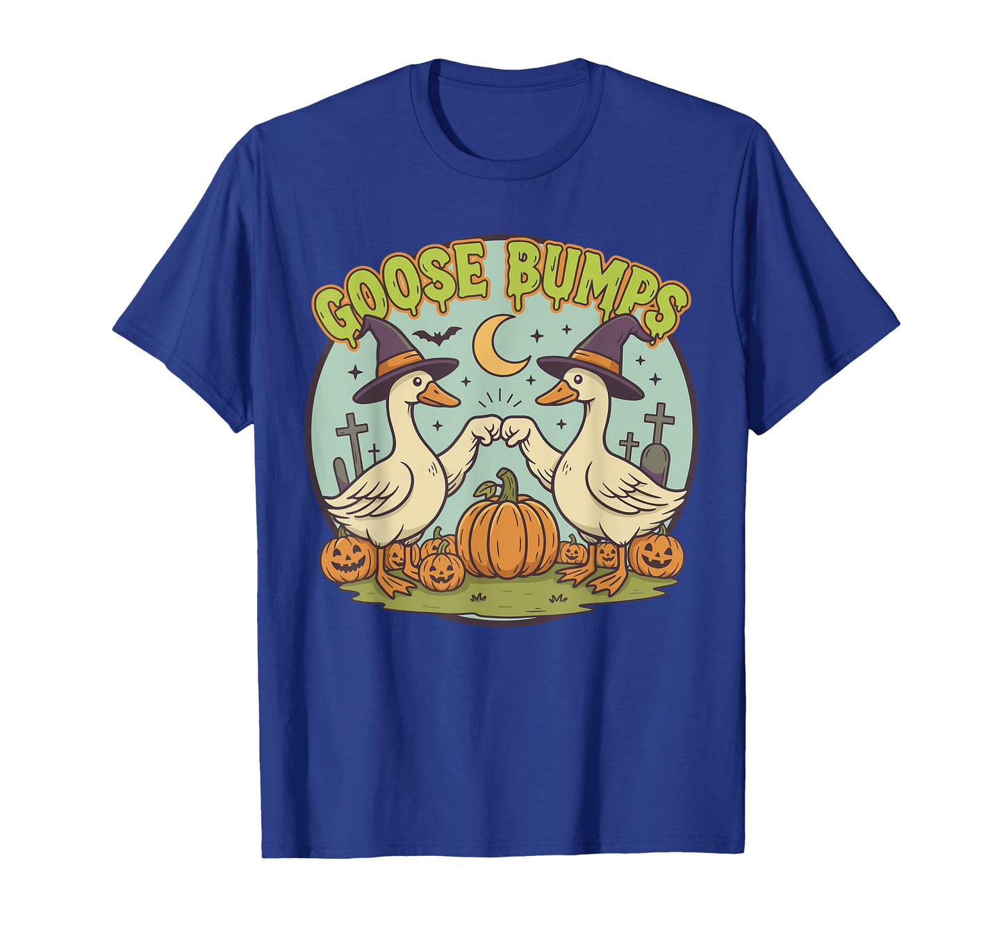 Cute Spooky Goose Shirt, Funny Halloween Goose Bumps T-Shirt