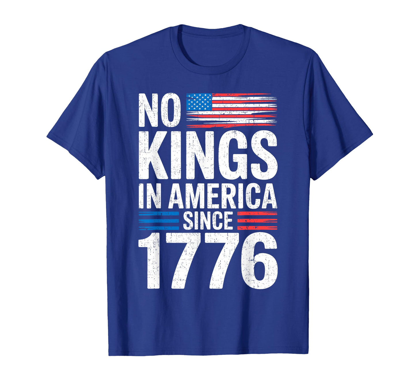 No Kings In America Shirt Rejecting Kings Patriotic USA Men T-Shirt