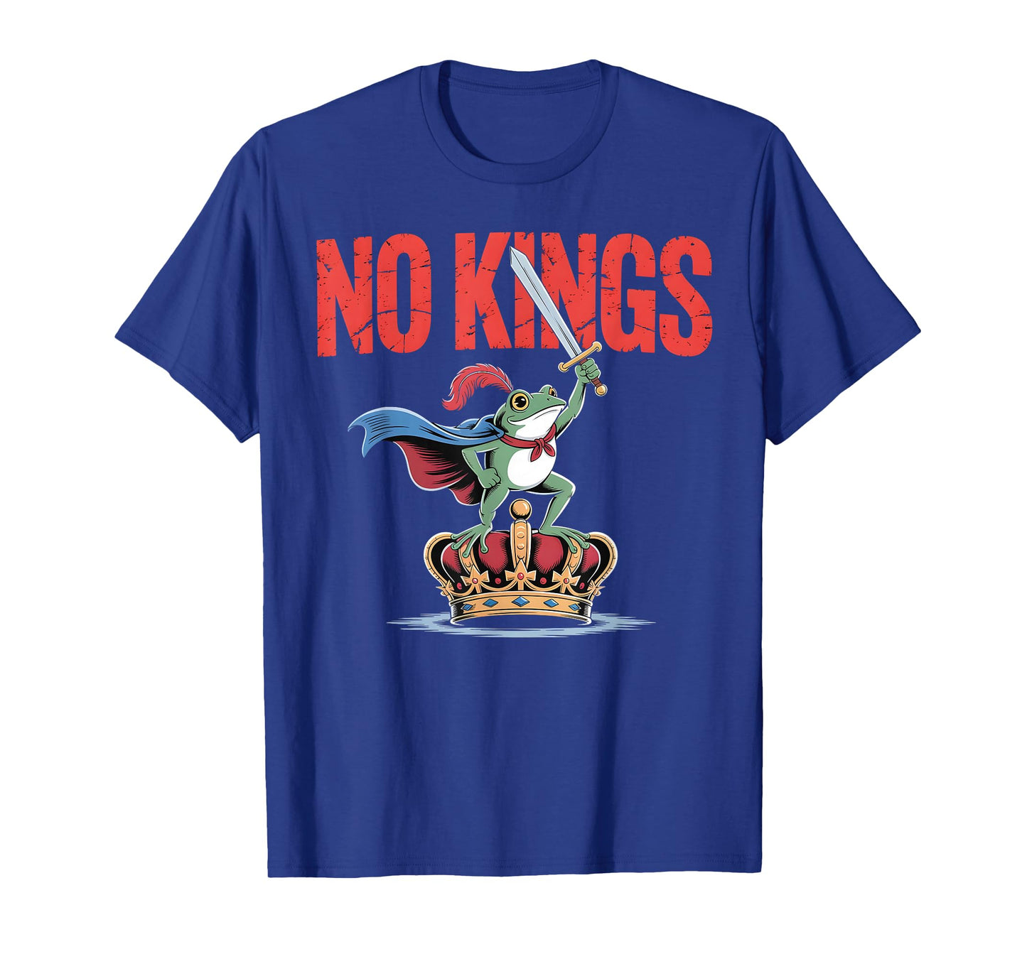 Vintage Portland No Kings Portland Frog Protest Men Women T-Shirt