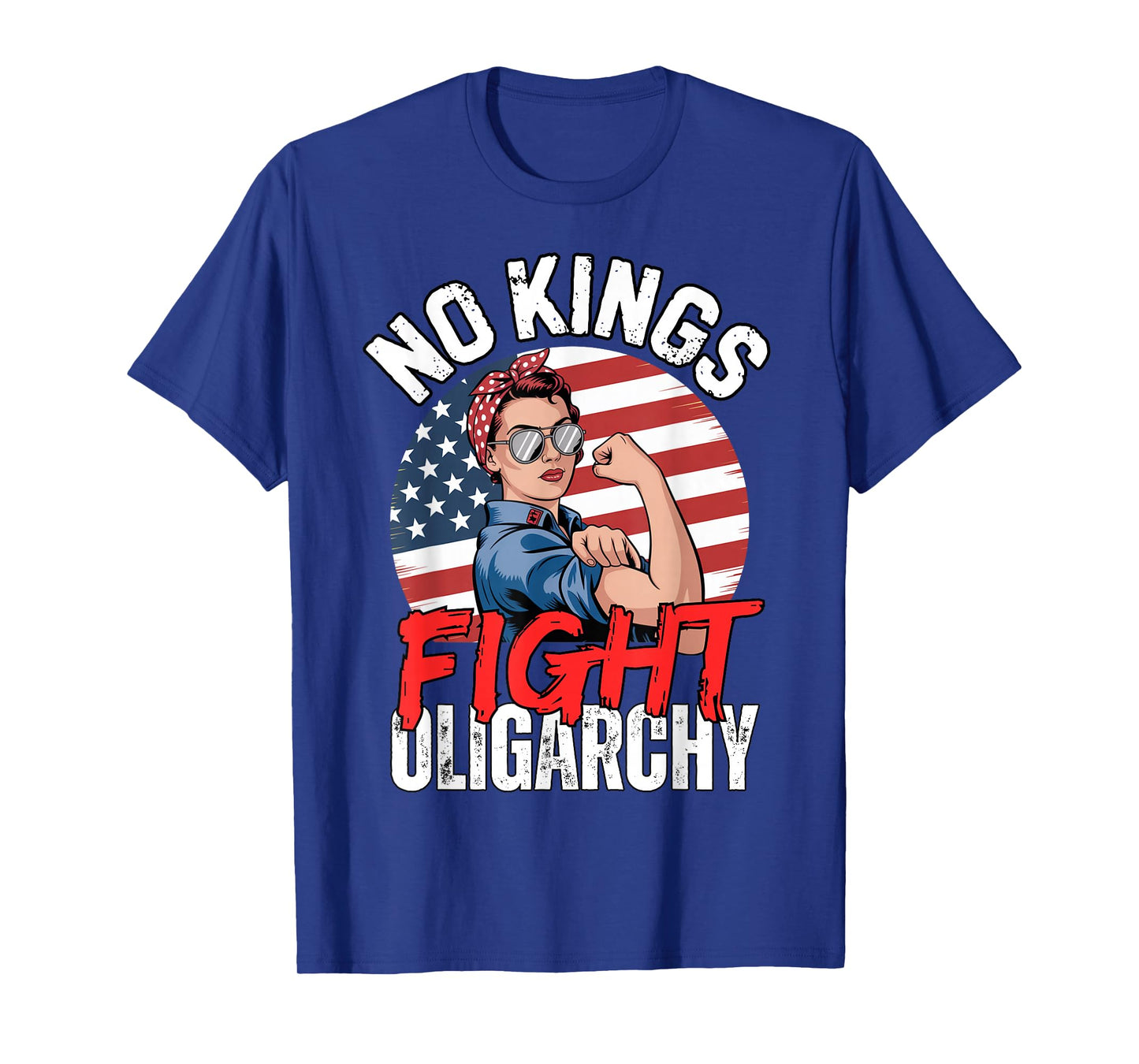 No Kings Fight Oligarchy Woman T-Shirt