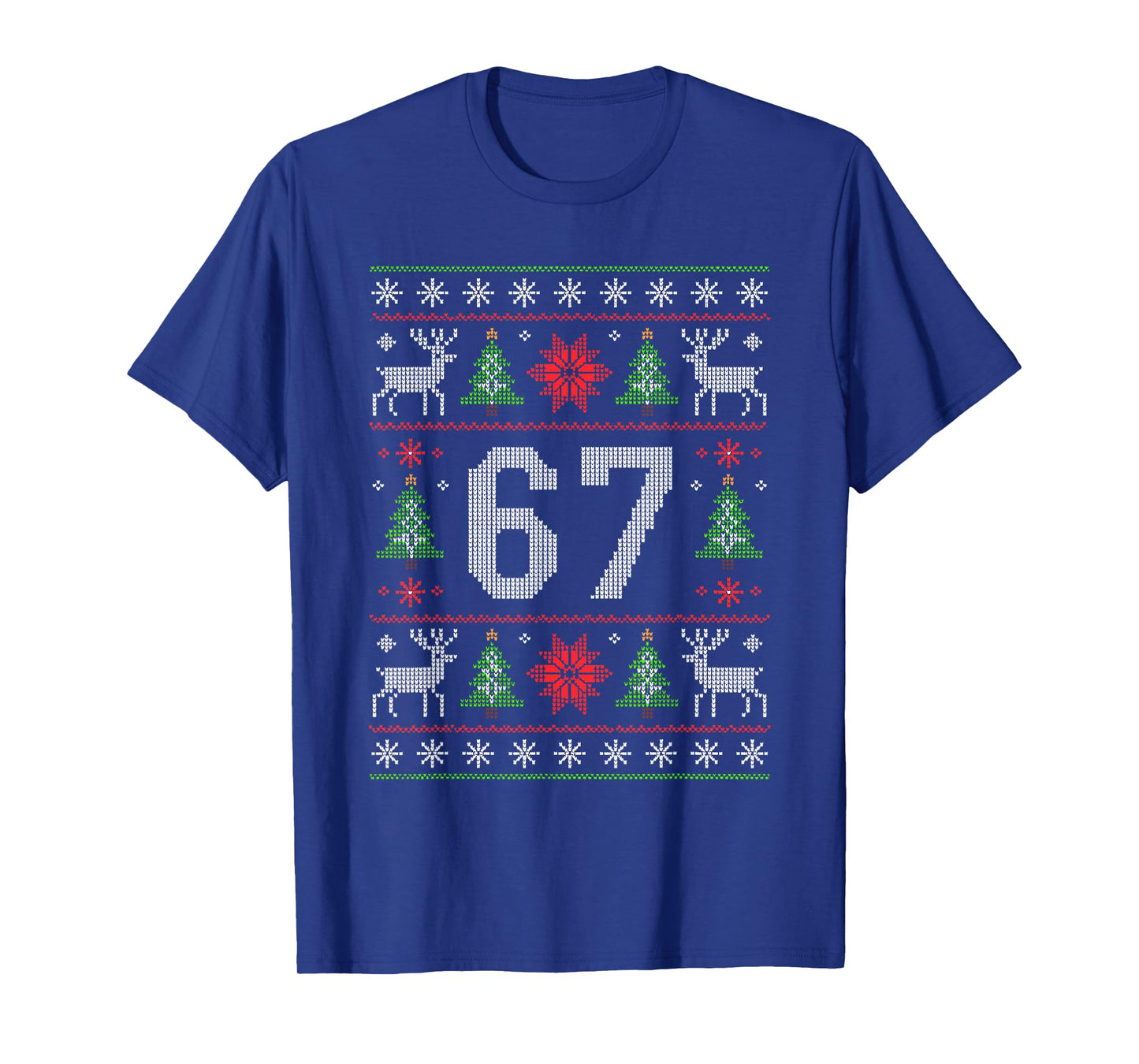 67 Christmas Costume Pajamas Xmas Holiday Number 67 T-Shirt