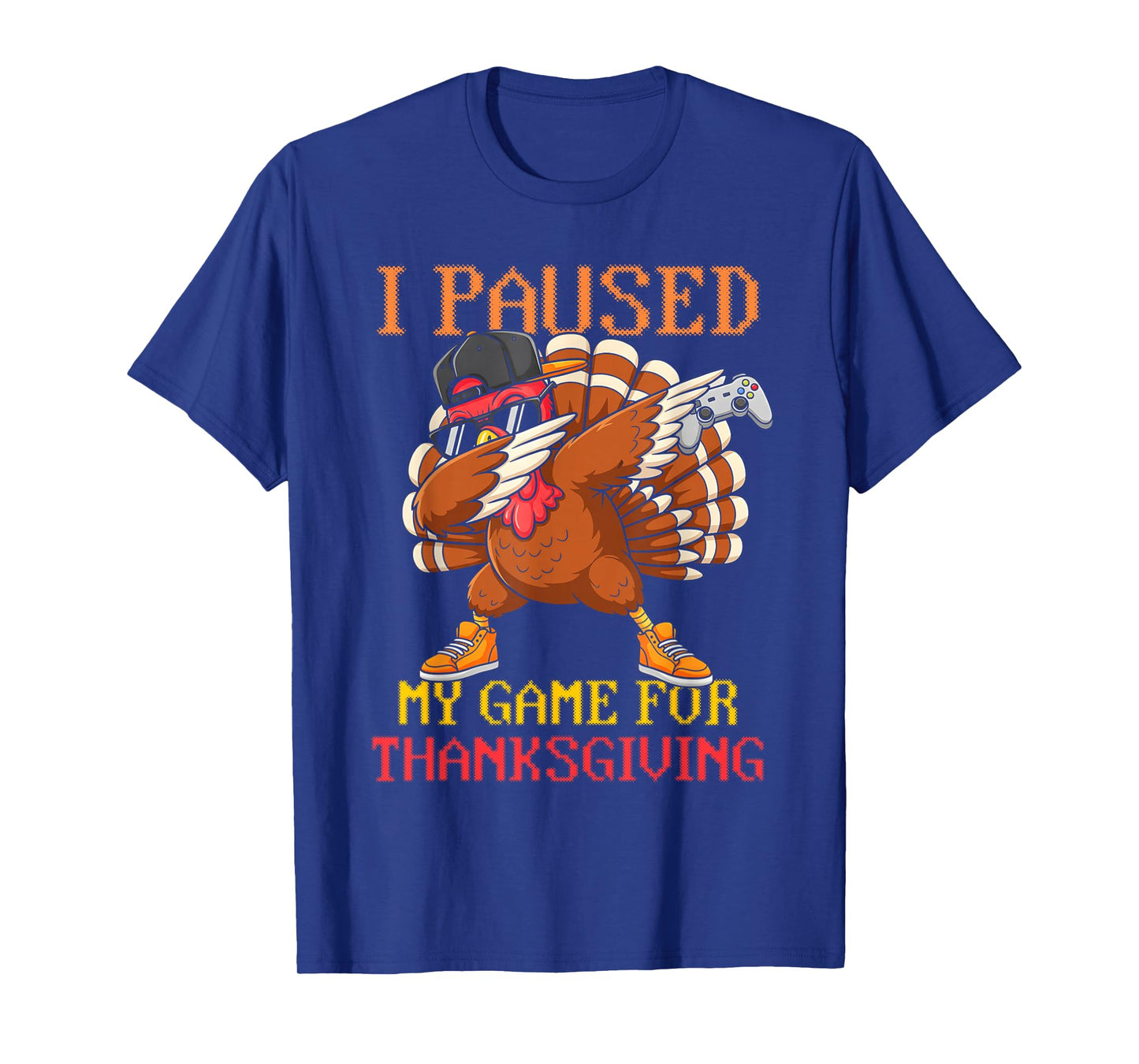 Happy Thanksgiving Gaming Fall Turkey Gamer Boys Kids Mens T-Shirt