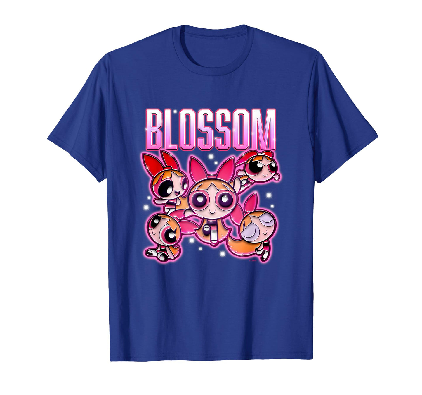 The Powerpuff Girls Blossom Chrome Multi Pose T-Shirt