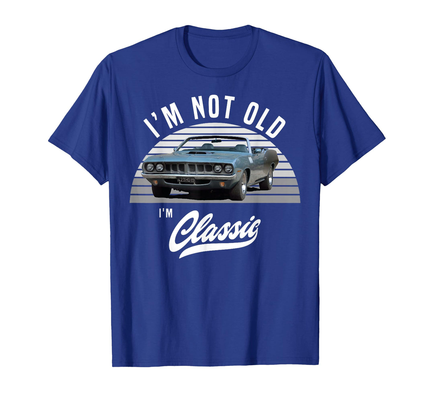 1971 Cuda Plymouth Barracuda Convertible Vintage Cars T-Shirt, Small