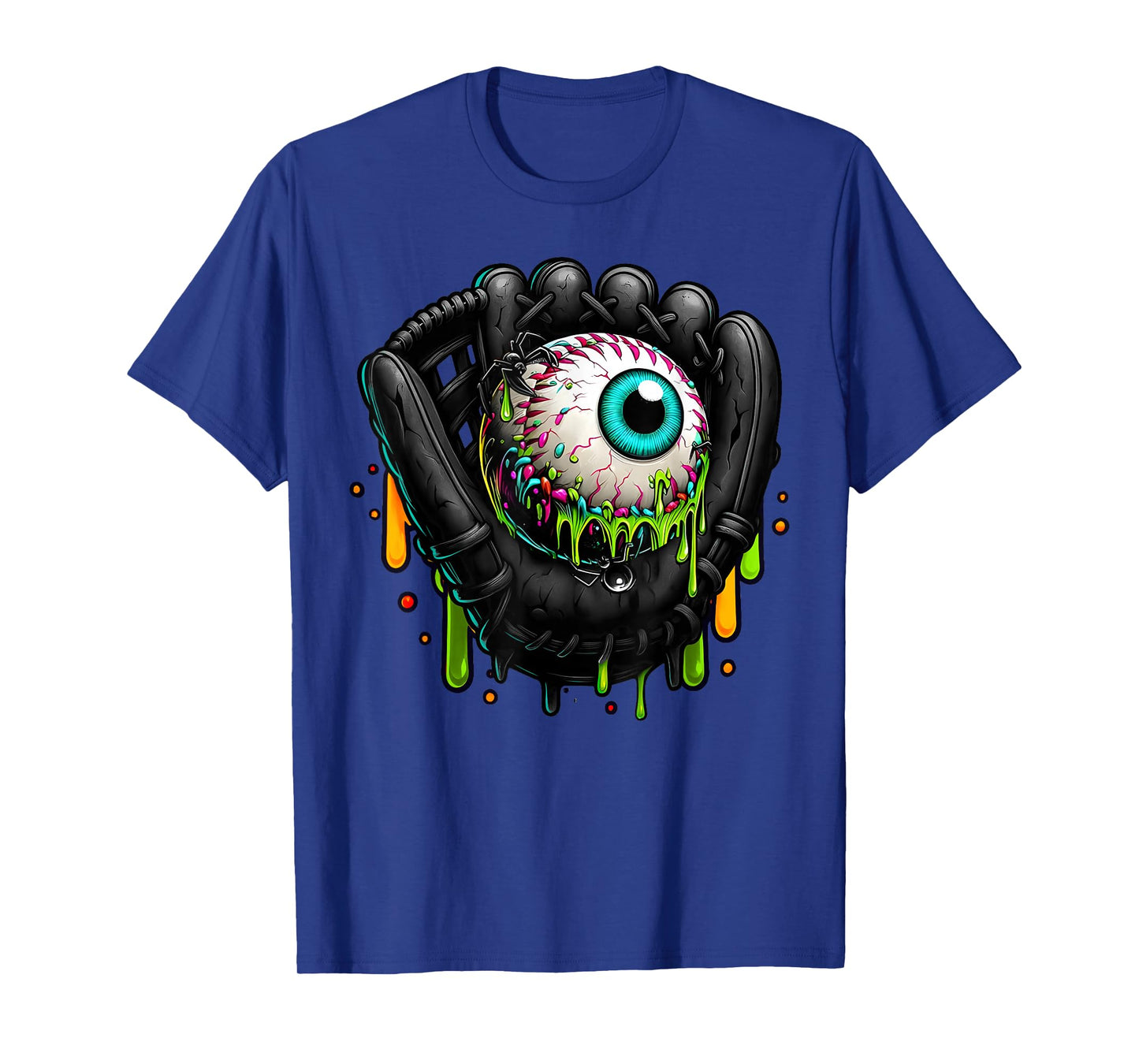 Baseball Drip Halloween Sprinkles Baseball Glove Spooky T-Shirt