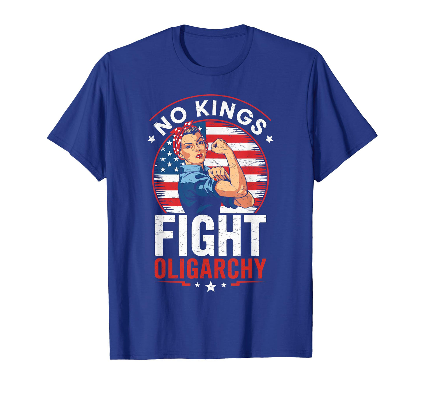 Fight Oligarchy Protest Sign Democracy No Kings In America T-Shirt