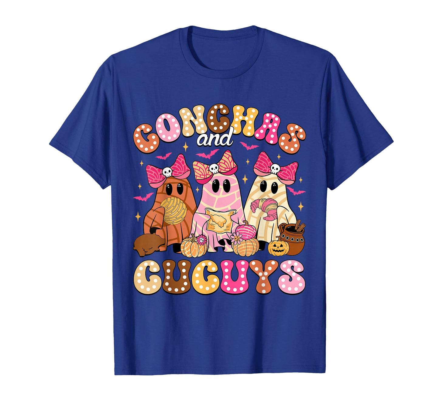 Cute Conchas and Cucuys Ghost Funny Mexican Halloween Ghost T-Shirt