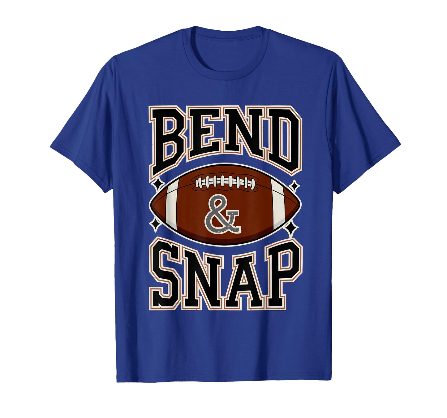 Funny Game Day Touchdown Season Cute Bend and Snap Football T-Shirt