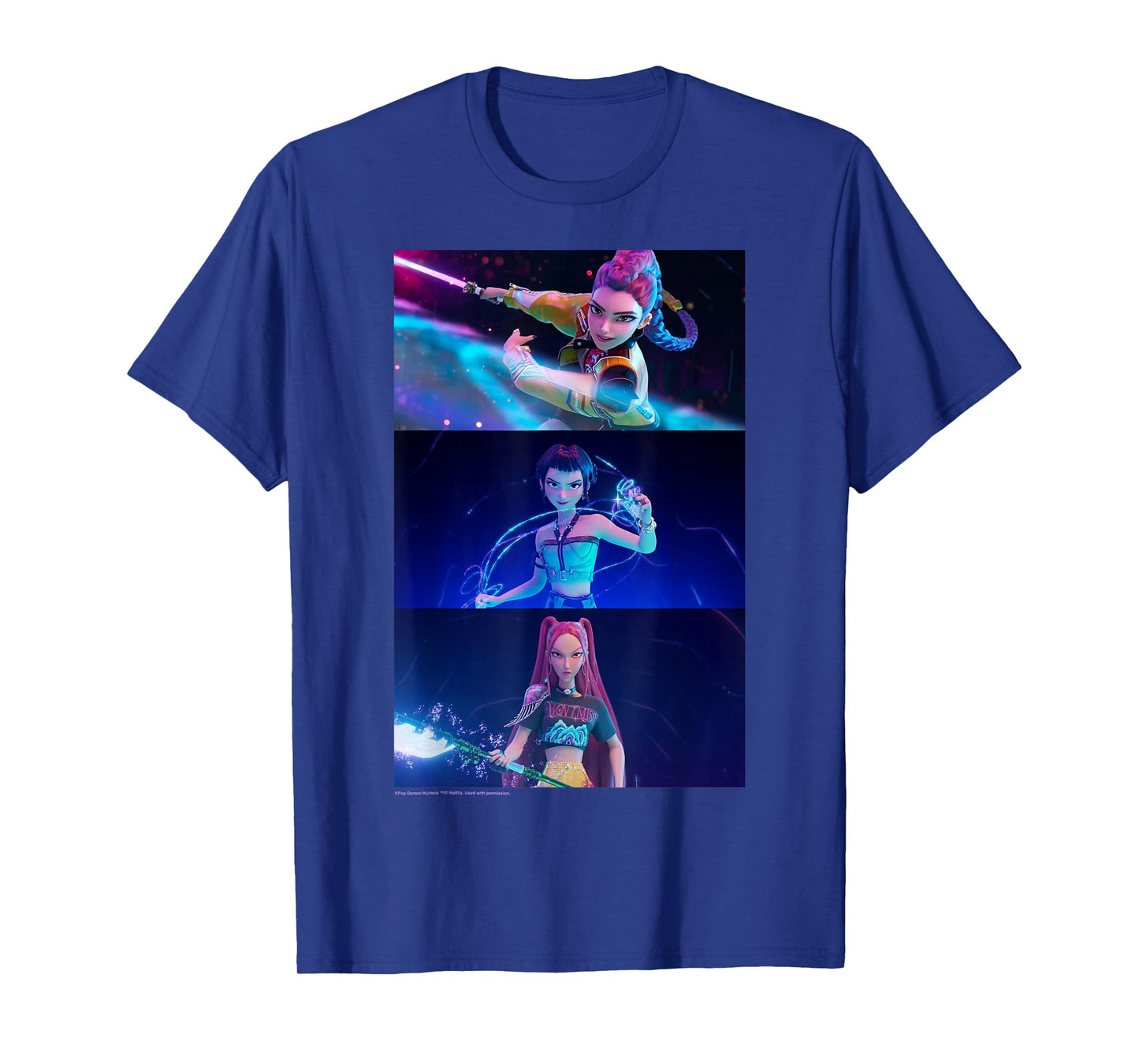 Kpop Demon Hunters Halloween Rumi Mira & Zoey Weapons T-Shirt