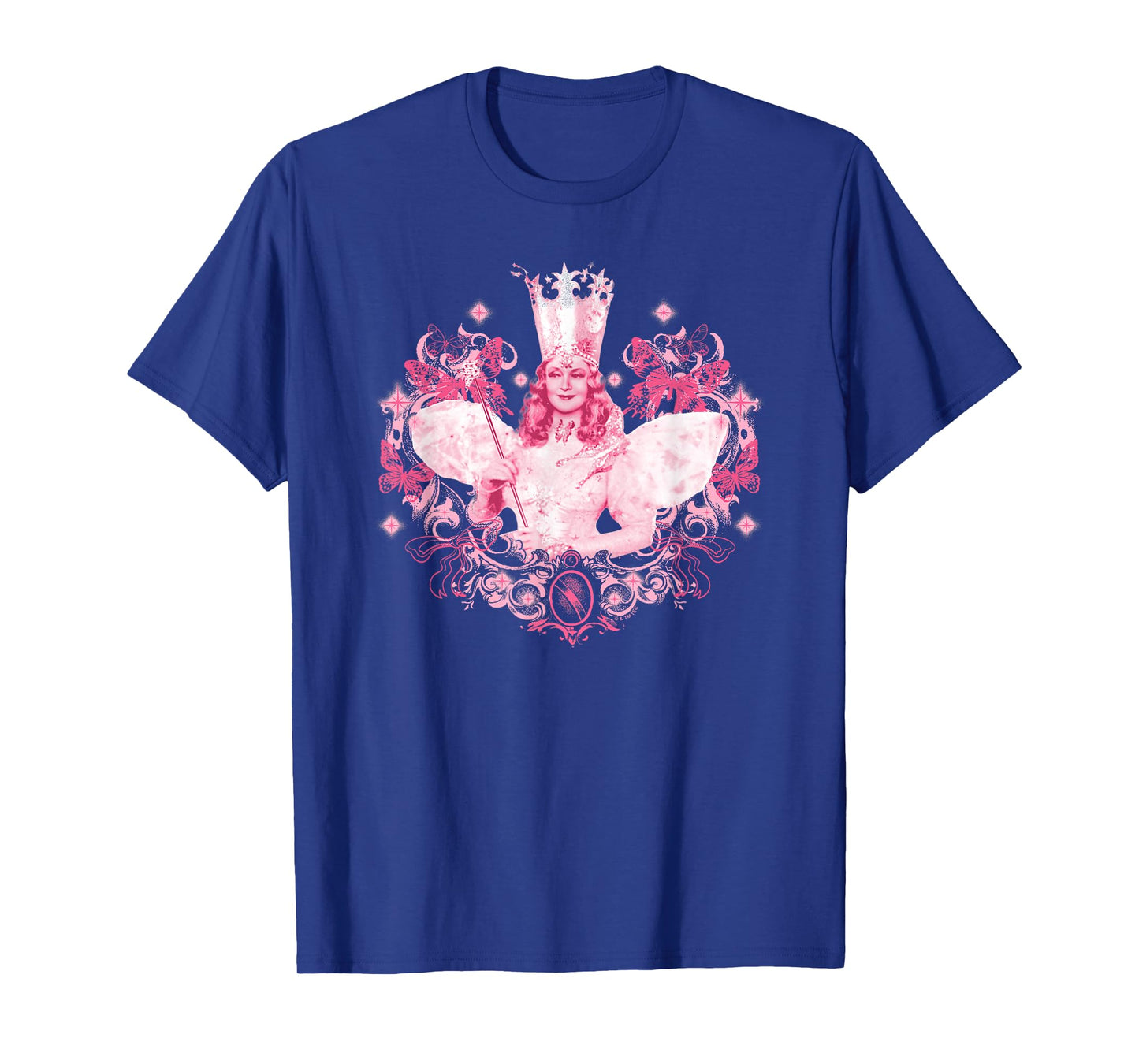 The Wizard Of Oz Glinda The Good Witch Pink Portrait T-Shirt