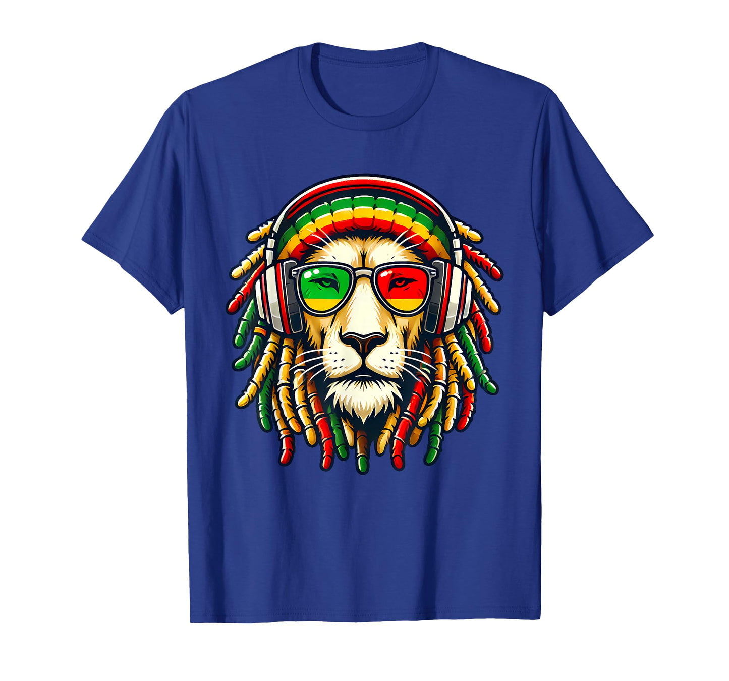 Rasta Reggae Music Lion Jamaica T-Shirt