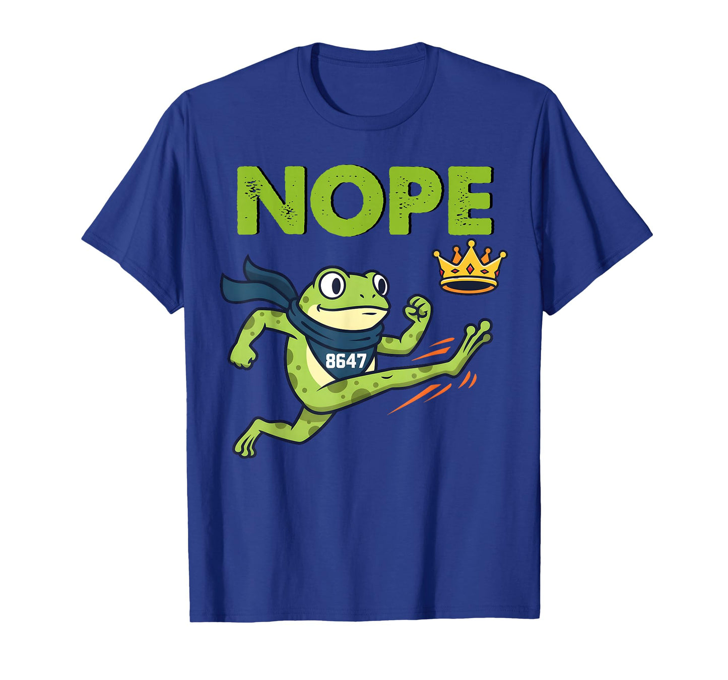Portland Frog Nope Crown No Kings FROGTIFA 8647 Funny Frog T-Shirt
