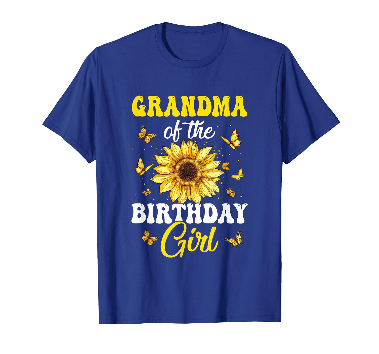 Grandma Of The Birthday Girl Sunflower Party Family Matching T-Shirt