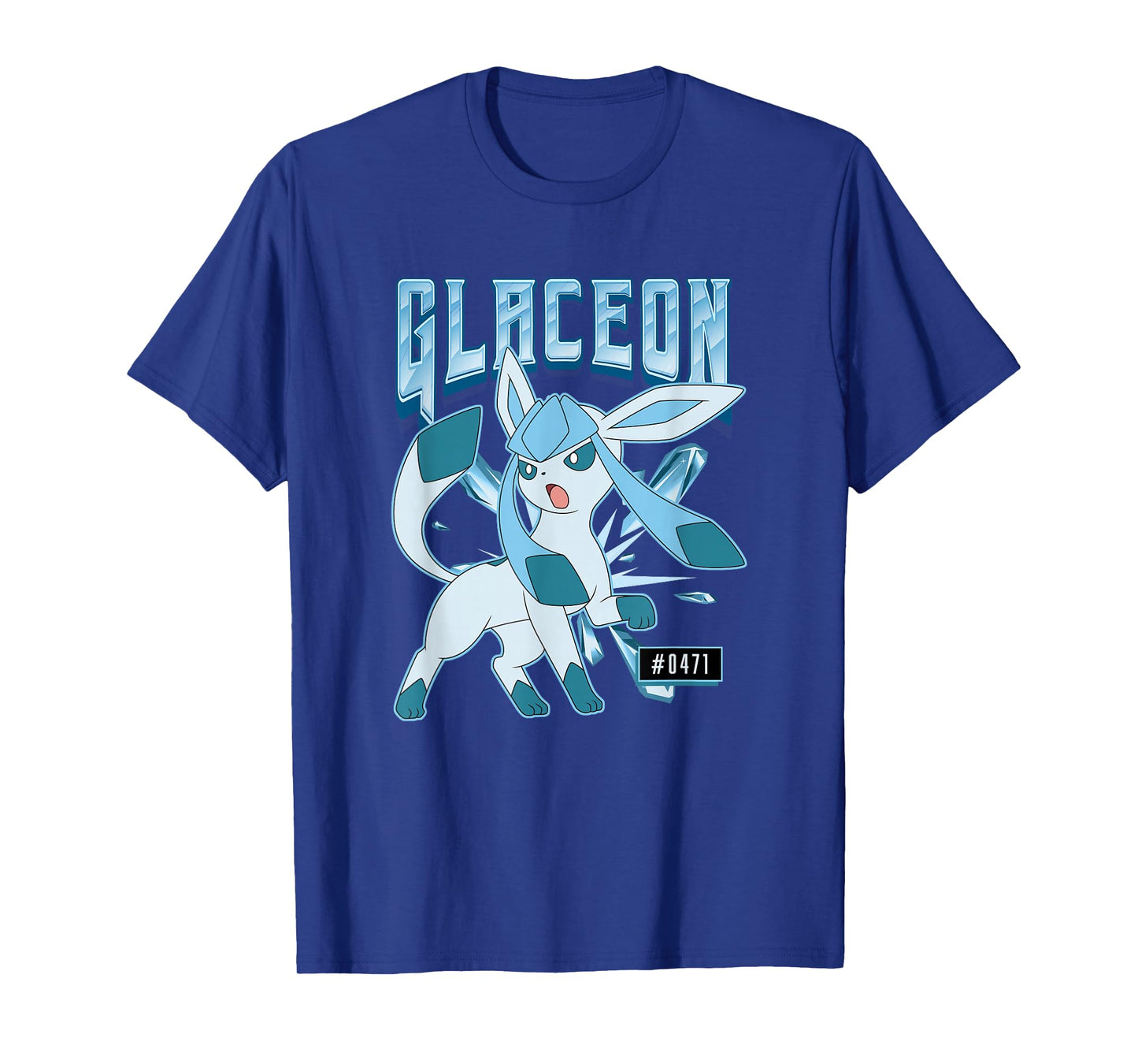PokΓ©mon Glaceon #0471 Ice Type Eeveelution Portrait T-Shirt
