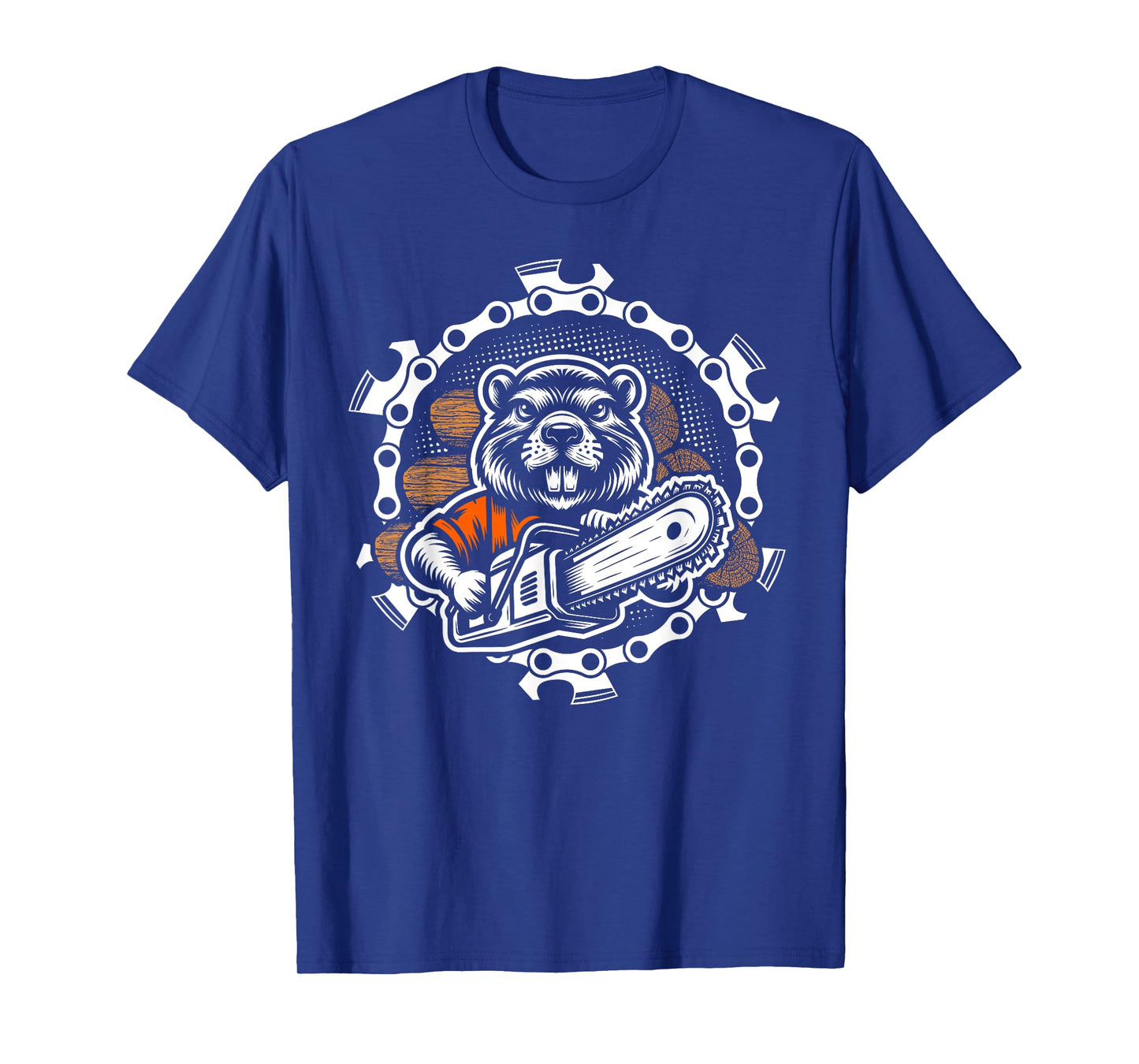 Beaver Lumberjack Forest Worker Chainsaw Wood T-Shirt