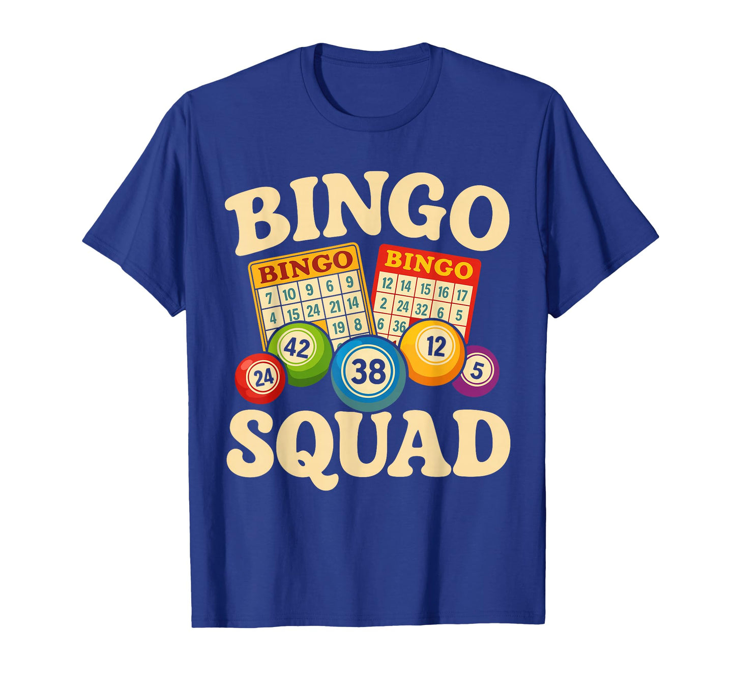 Bingo Squad Art for Men Women Game Player Bingo T-Shirt