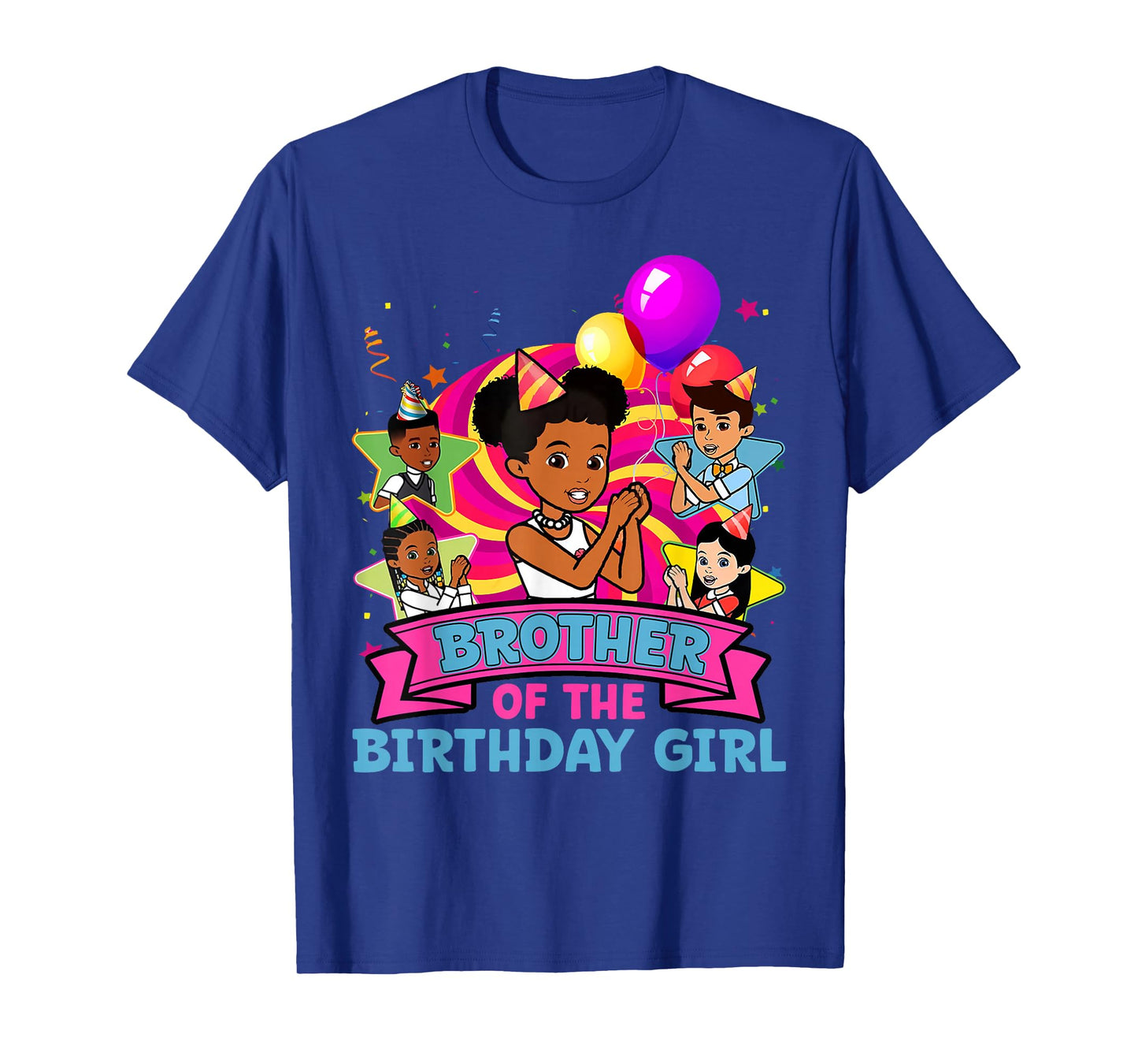 Brother the Birthday Girl Party Pink Doll Family Decorations T-Shirt