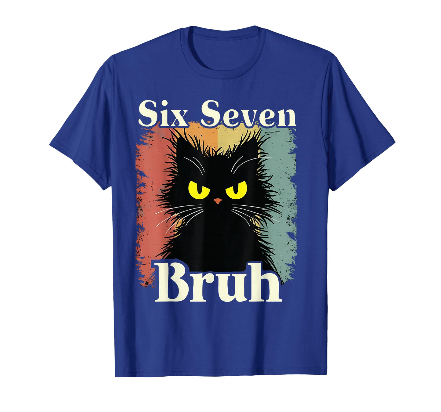 67 Halloween Funny Six Seven Meme Brainrot Cat Kids Bruh T-Shirt