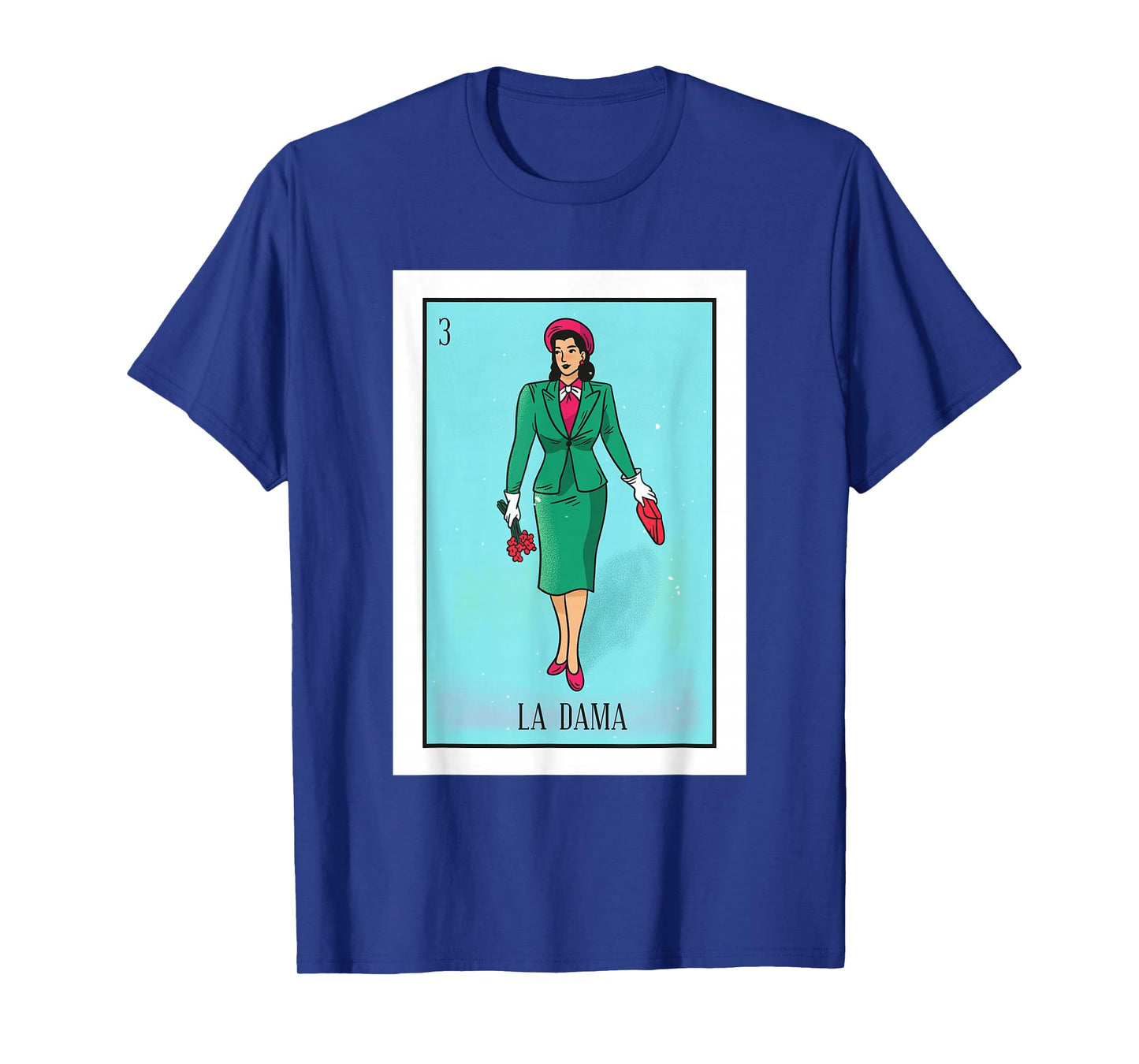 La Lady Lottery Gift La Donna Mexican Card Lottery T-Shirt