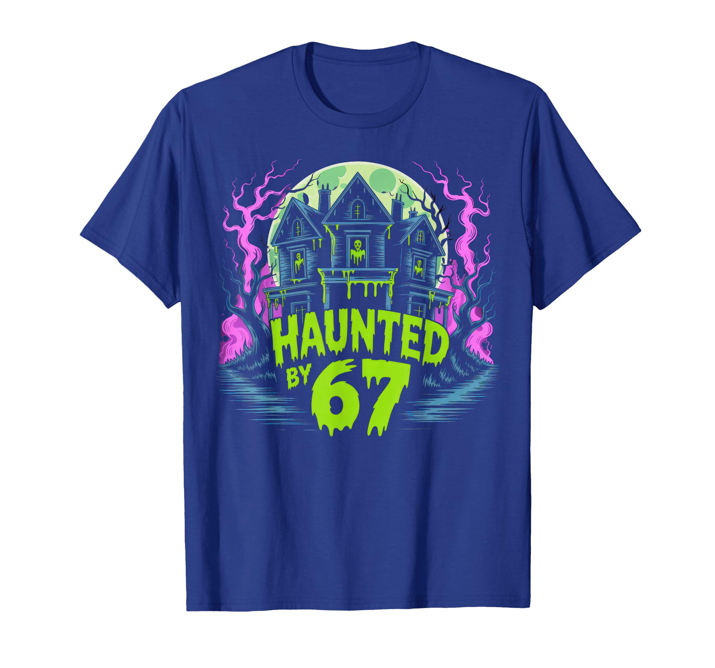 67 Meme Halloween Costume Haunted by 6-7 Brainrot Six Seven T-Shirt