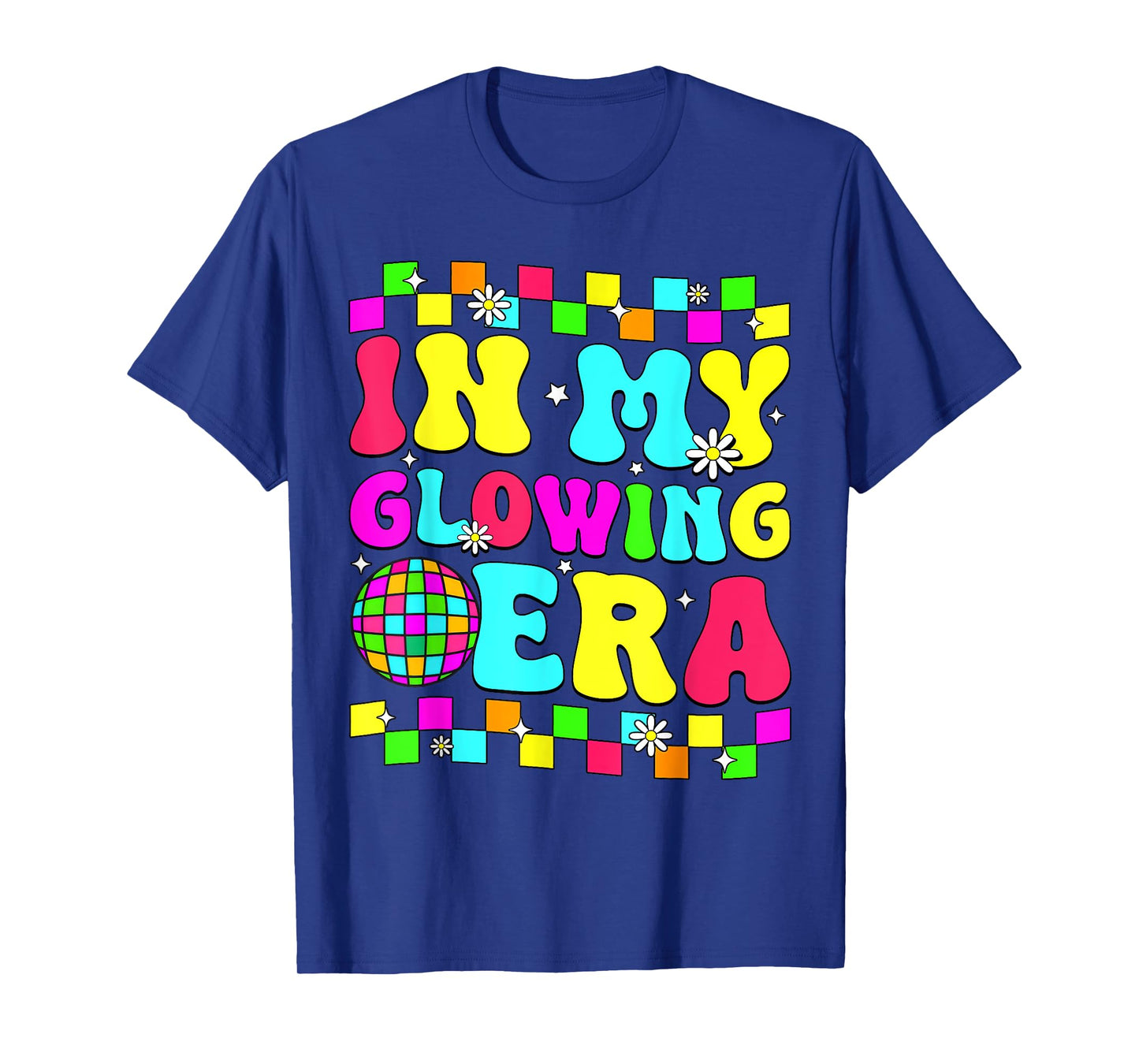Retro Bruh We are Glowing in My Glowing Era Colorful T-Shirt