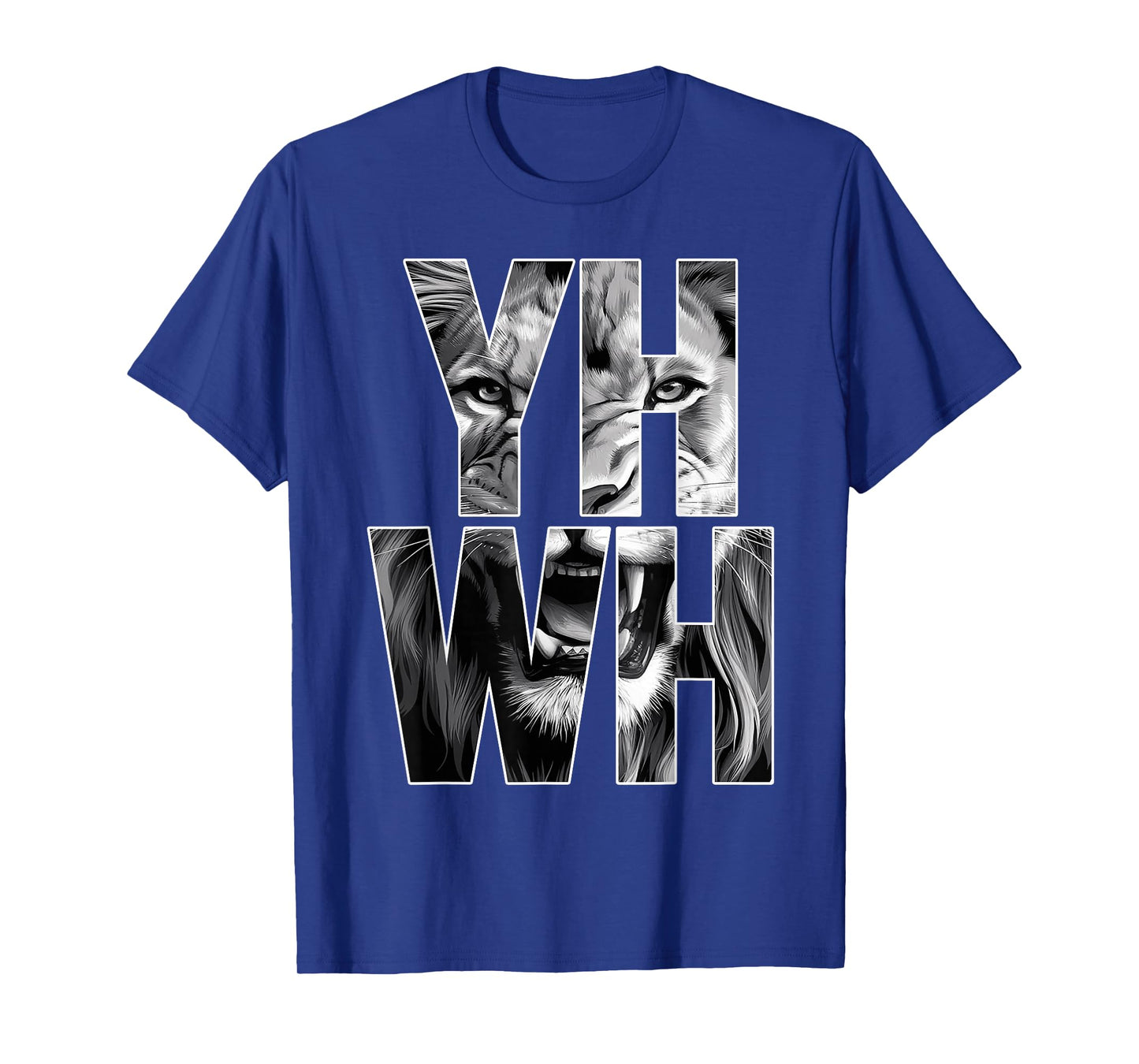 Yhwh Lion Of Judah Yahweh In Hebrew Jesus Christian T-Shirt