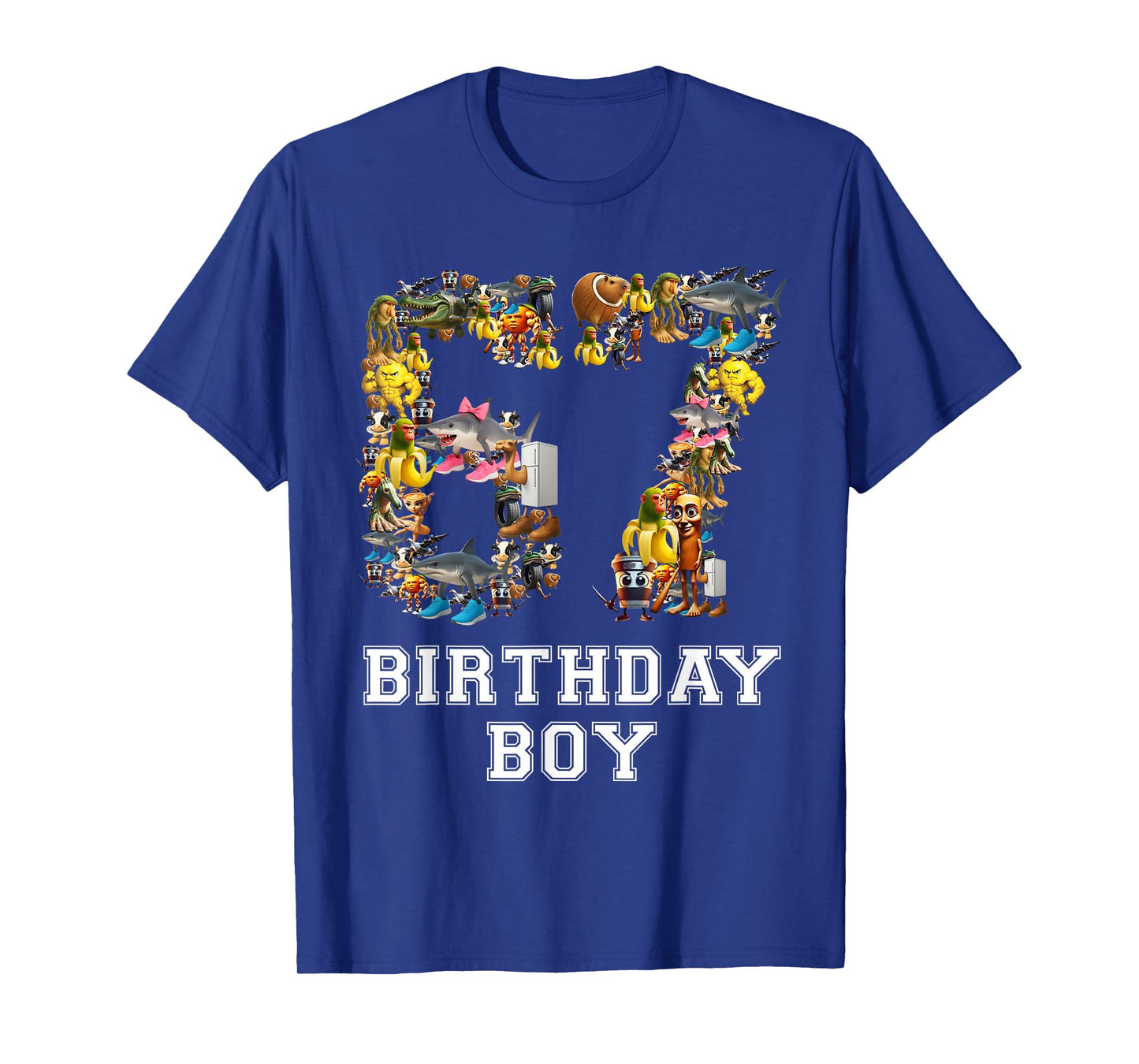 67 Six Seven Birthday Boy Italian Brainrot Meme T-Shirt