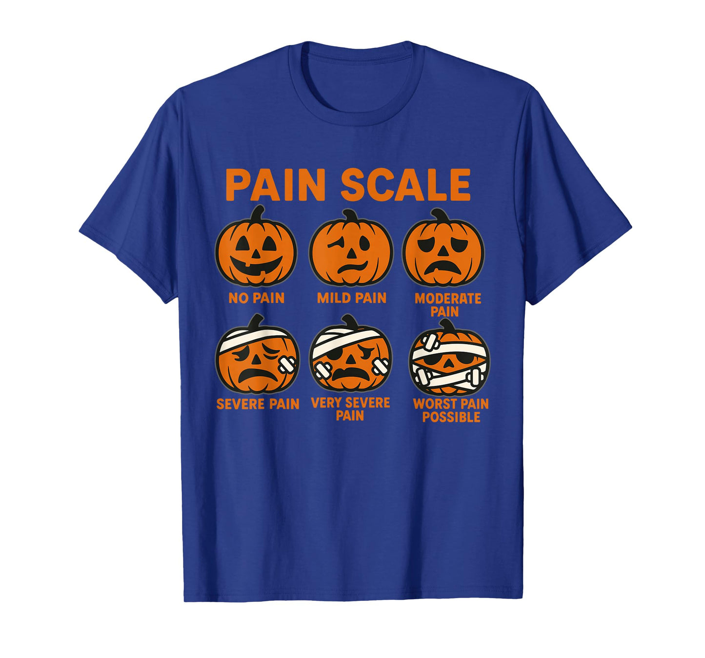 Funny Nurse Pain Scale Halloween Medical Staff ER Doctor T-Shirt