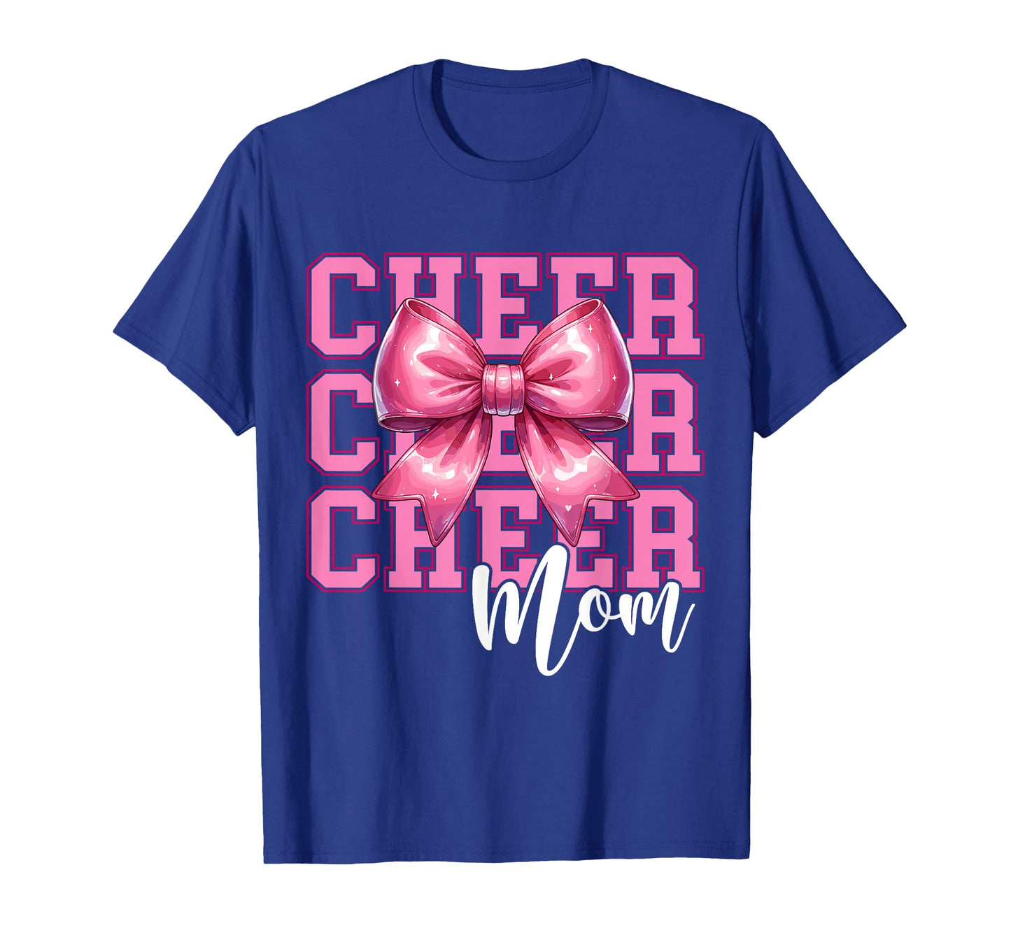 Cheer Mom Cheerleader Coquette Bow Mom Mother's Day T-Shirt