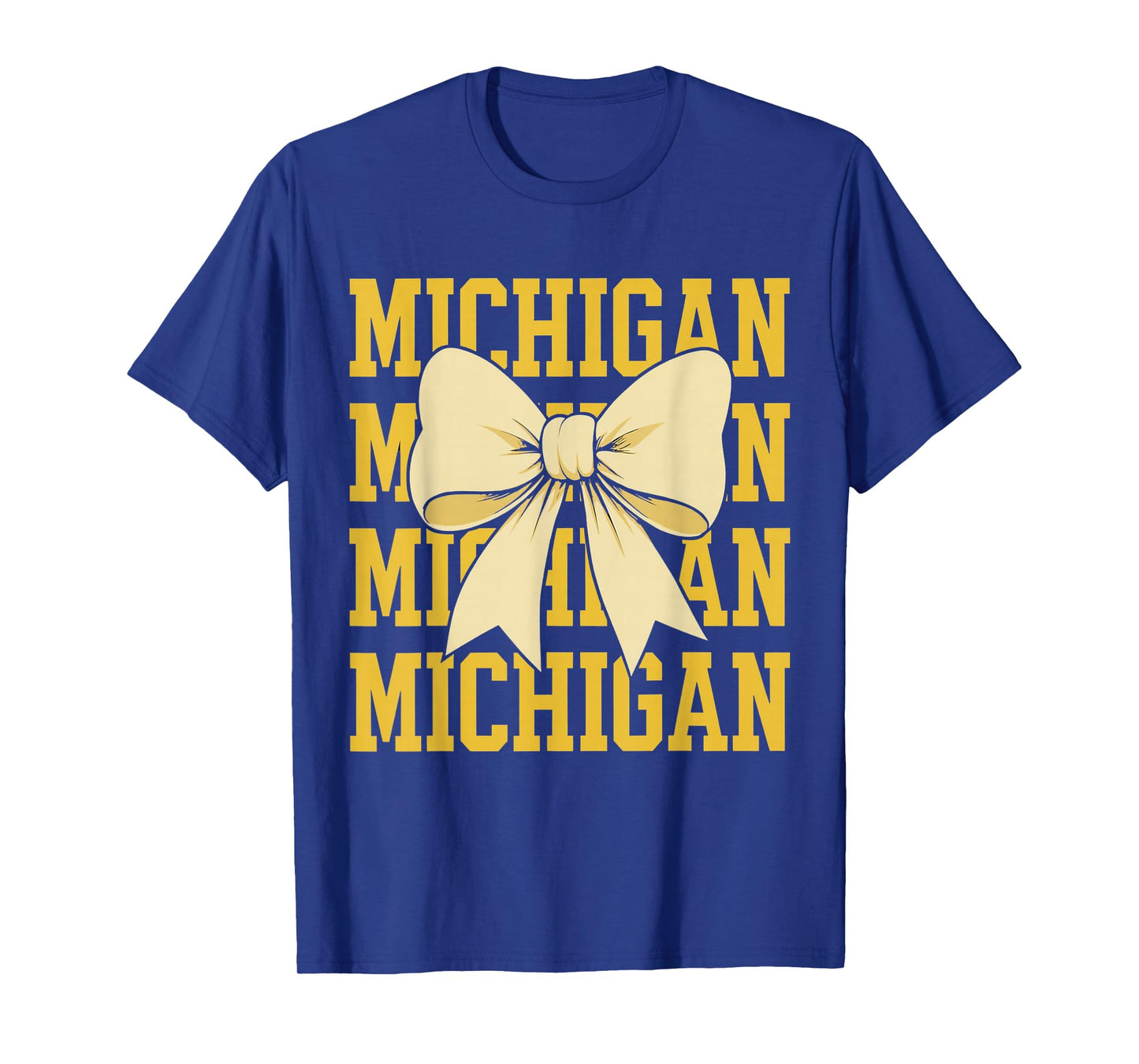 Retro Michigan Preppy Coquette Bow Women Girls Kids T-Shirt