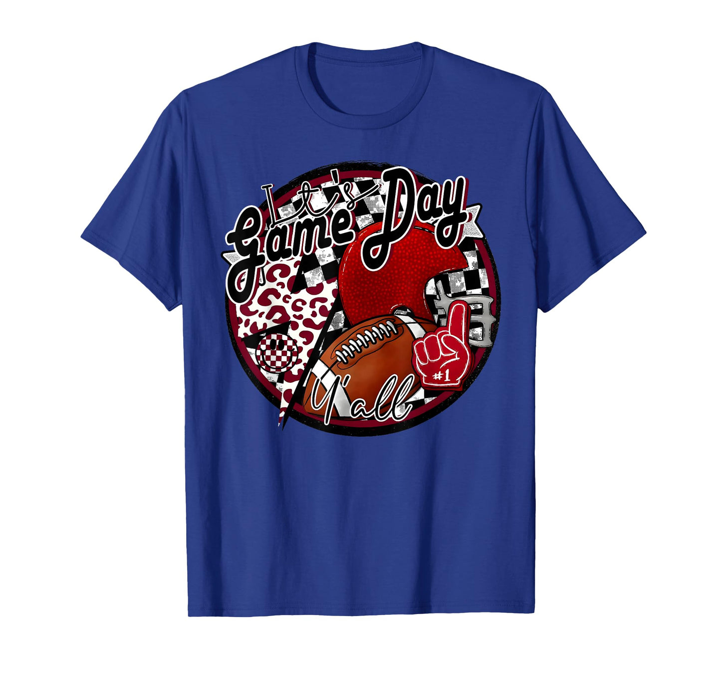 It's Game Day Y'all Retro Football Season Team Spirit Maroon T-Shirt