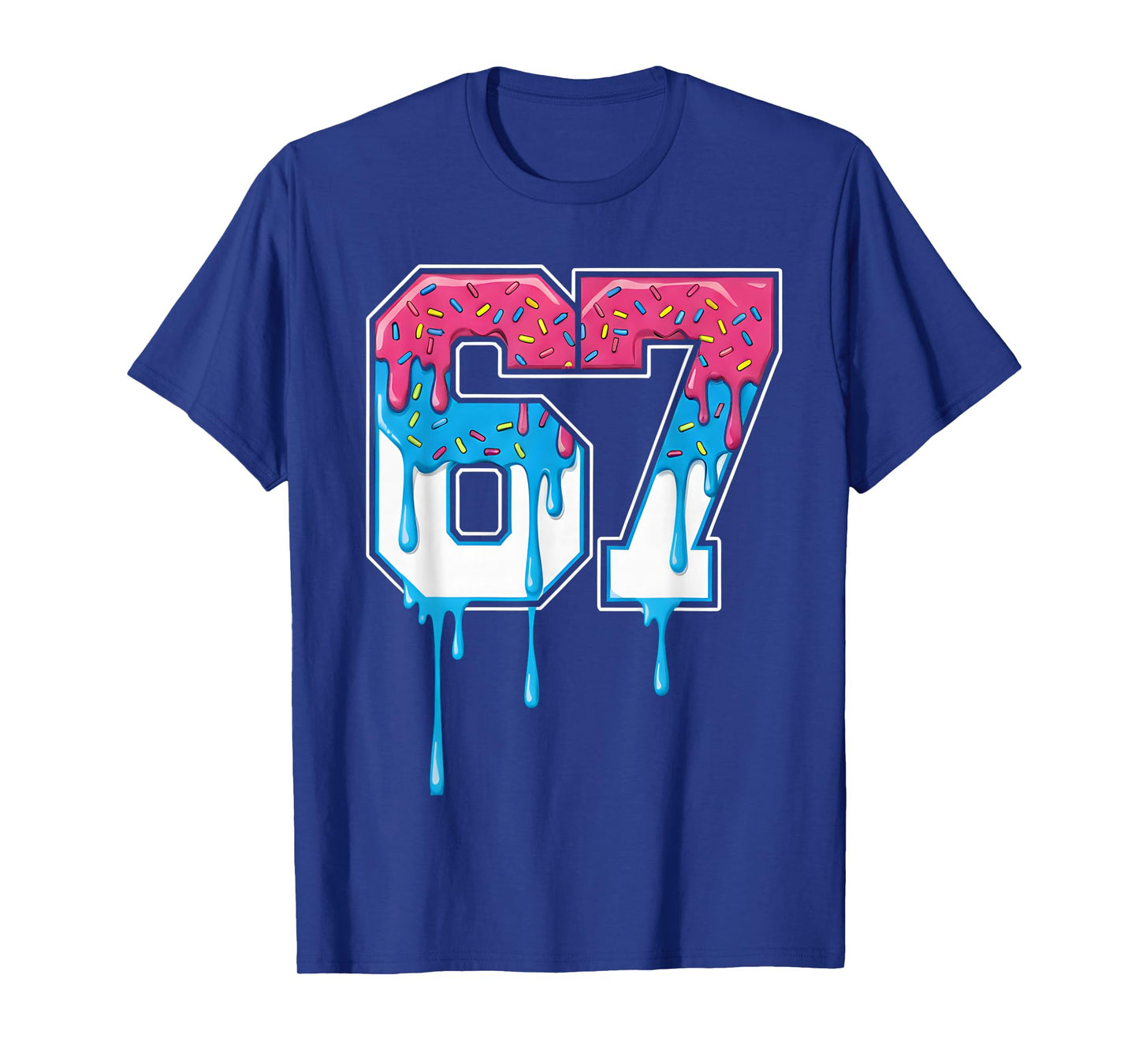 67 Ice Cream Drip Meme Funny Six Seven Gen Alpha T-Shirt