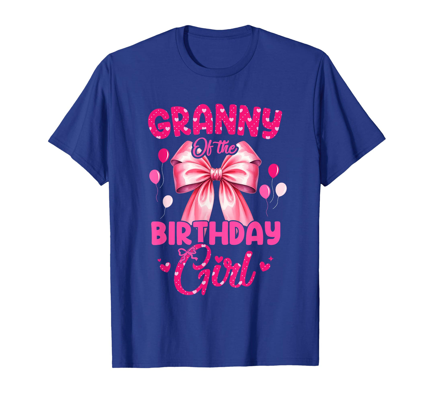 Granny of The Birthday Girl Coquette Bow Matching Family T-Shirt