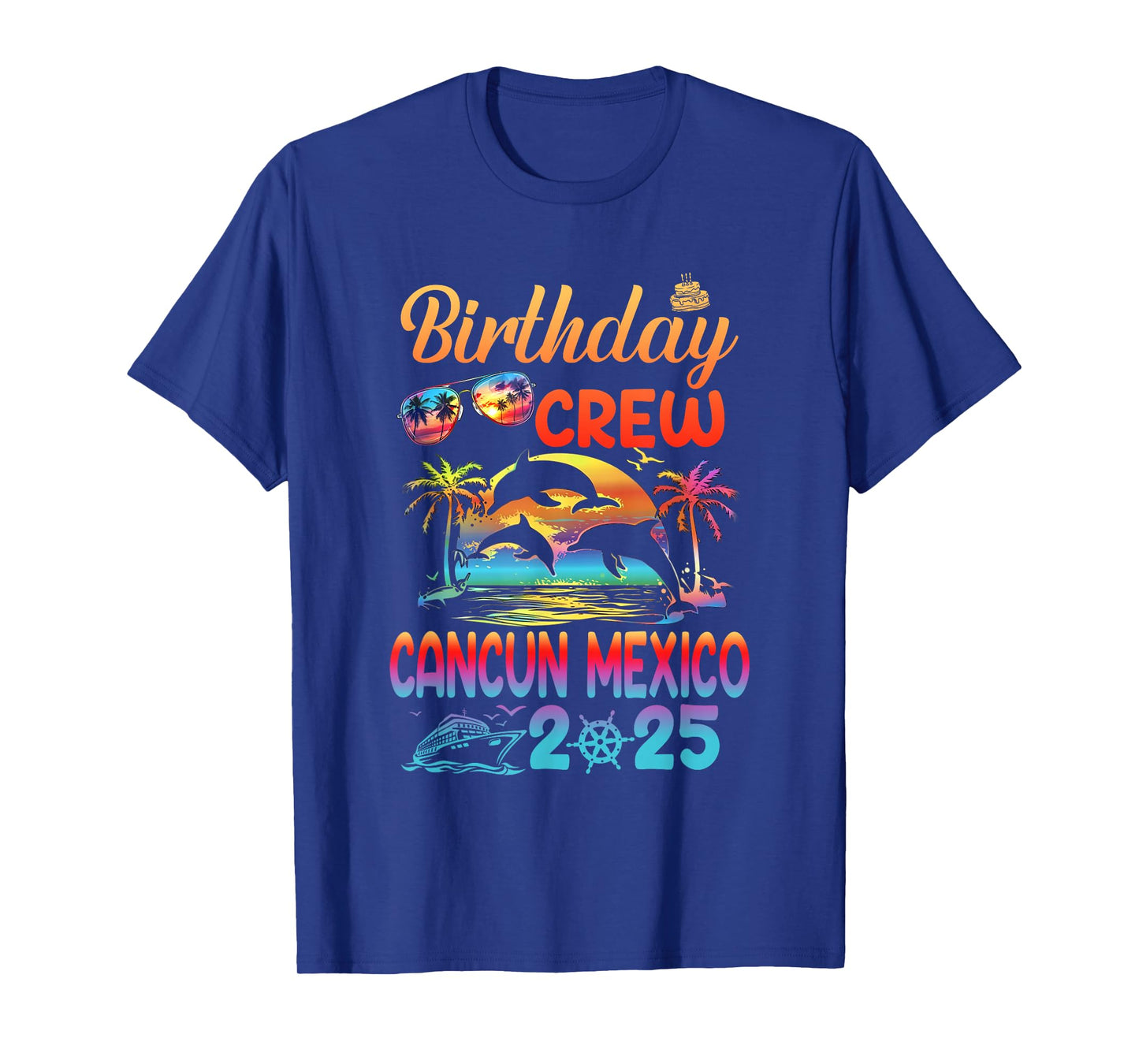 Cancun Mexico Birthday Trip Vacation 2025 Matching Group T-Shirt