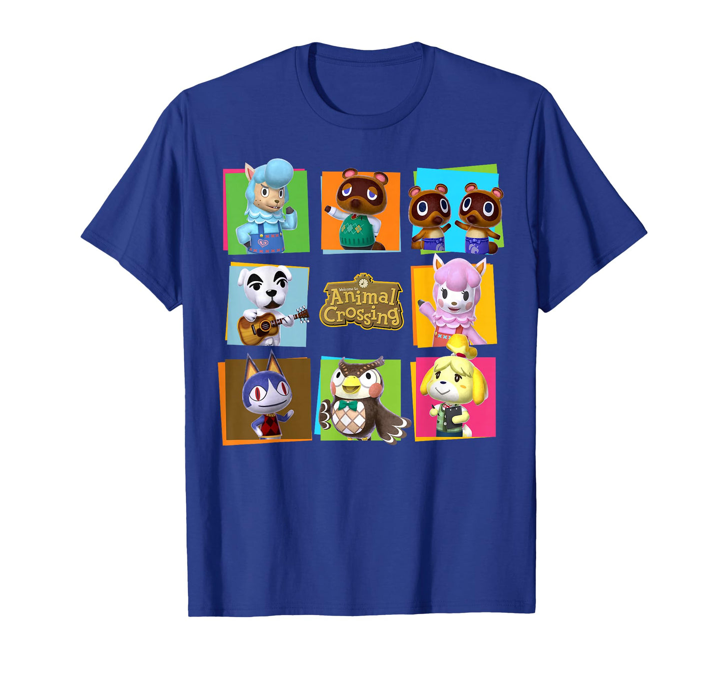 Animal Crossing Group Shot Panels T-Shirt